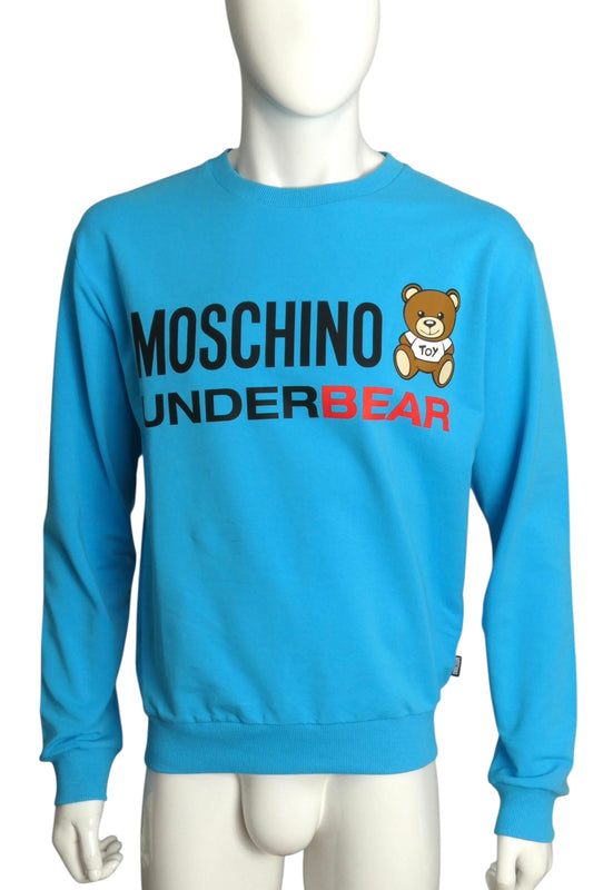 MOSCHINO UNDERWEAR- NWT Blue UNDERBEAR Sweatshirt, Size Small