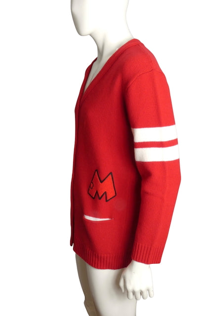 MOSCHINO COUTURE- NWT 2020 Mickey Rat Cardigan, Size Medium