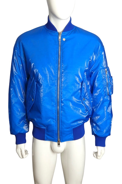 GUCCI- NWT 2024 Blue Rip Stop Bomber Jacket, Multiple Sizes Available