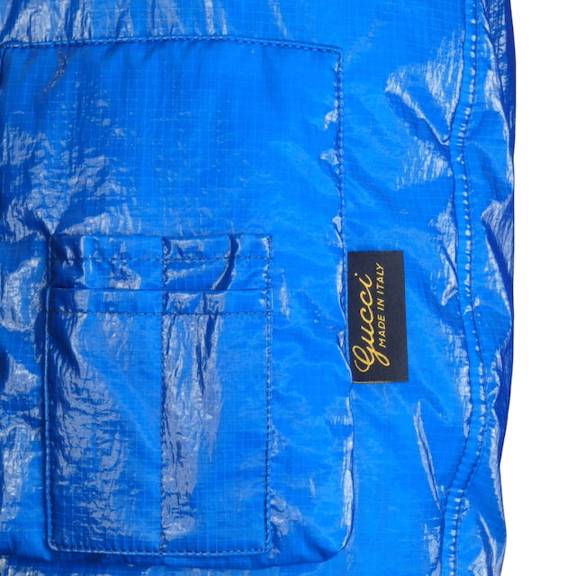 GUCCI- NWT 2024 Blue Rip Stop Bomber Jacket, Multiple Sizes Available