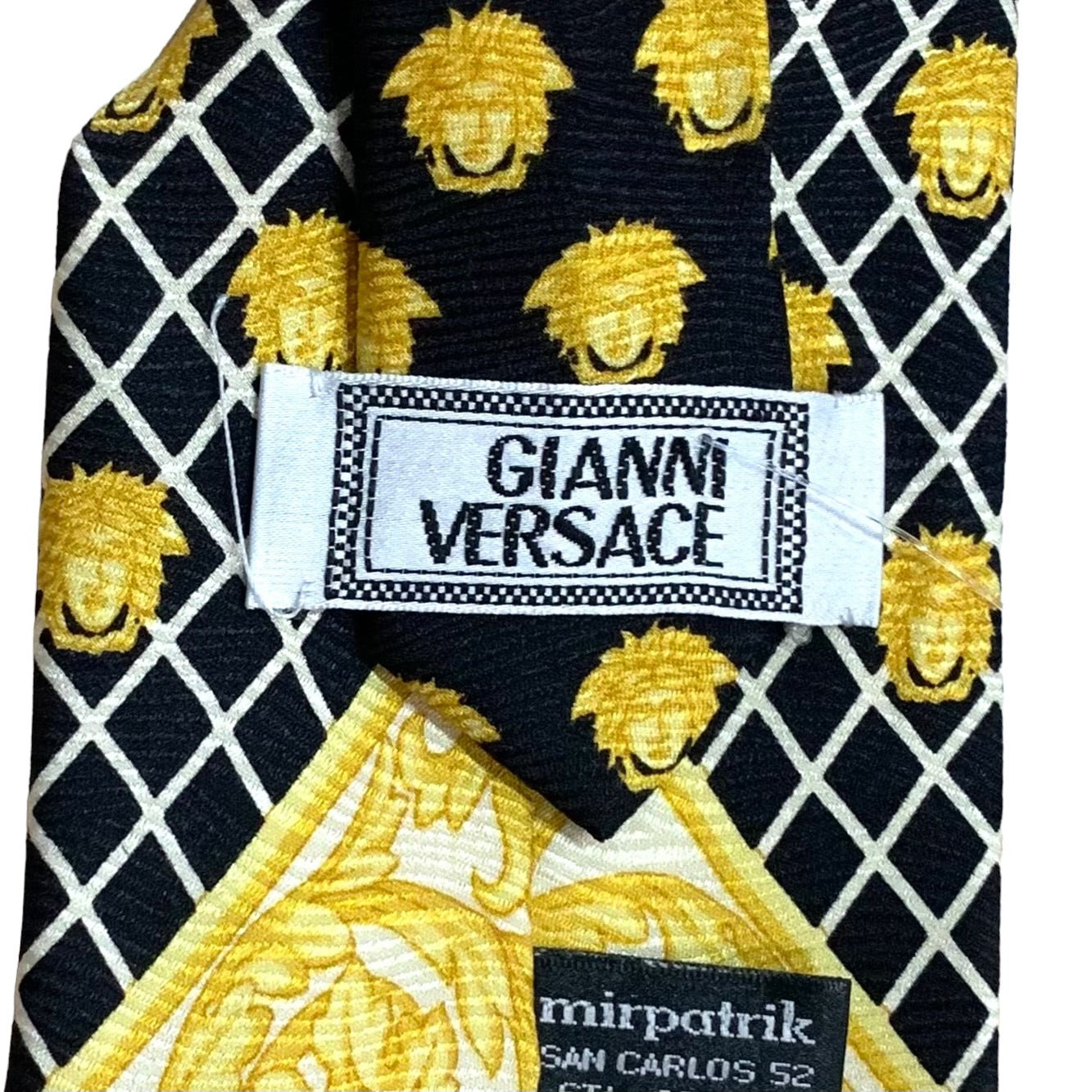 GIANNI VERSACE- 1990s Medusa Print Silk Tie