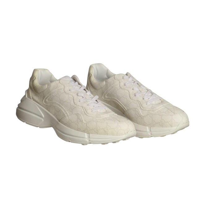 GUCCI- NIB 2023 White GG Rhyton Sneakers, Multiple Sizes Available
