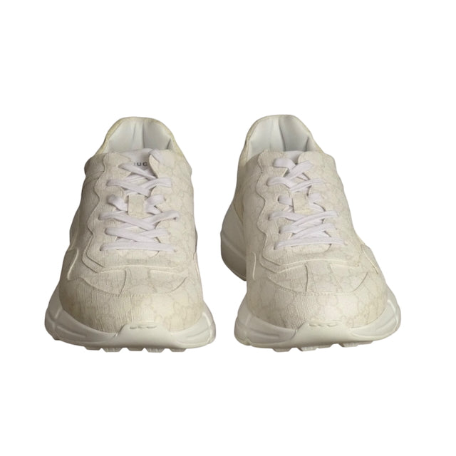 GUCCI- NIB 2023 White GG Rhyton Sneakers, Multiple Sizes Available