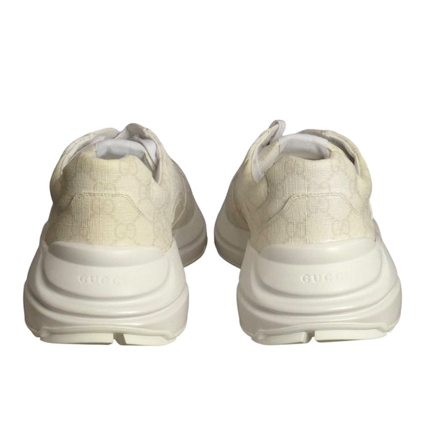 GUCCI- NIB 2023 White GG Rhyton Sneakers, Multiple Sizes Available