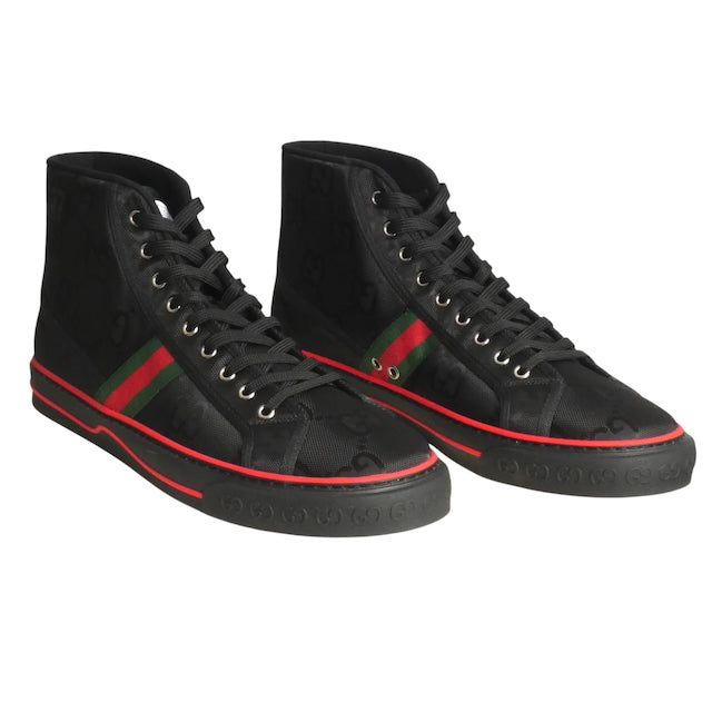 GUCCI- Black Off The Grid High Top Sneakers, Size 13