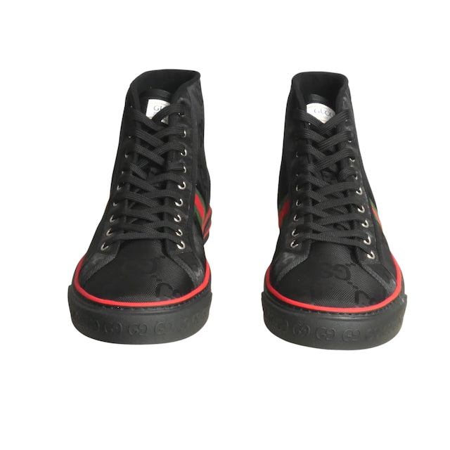 GUCCI- Black Off The Grid High Top Sneakers, Size 13