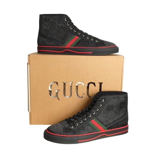GUCCI- Black Off The Grid High Top Sneakers, Size 13
