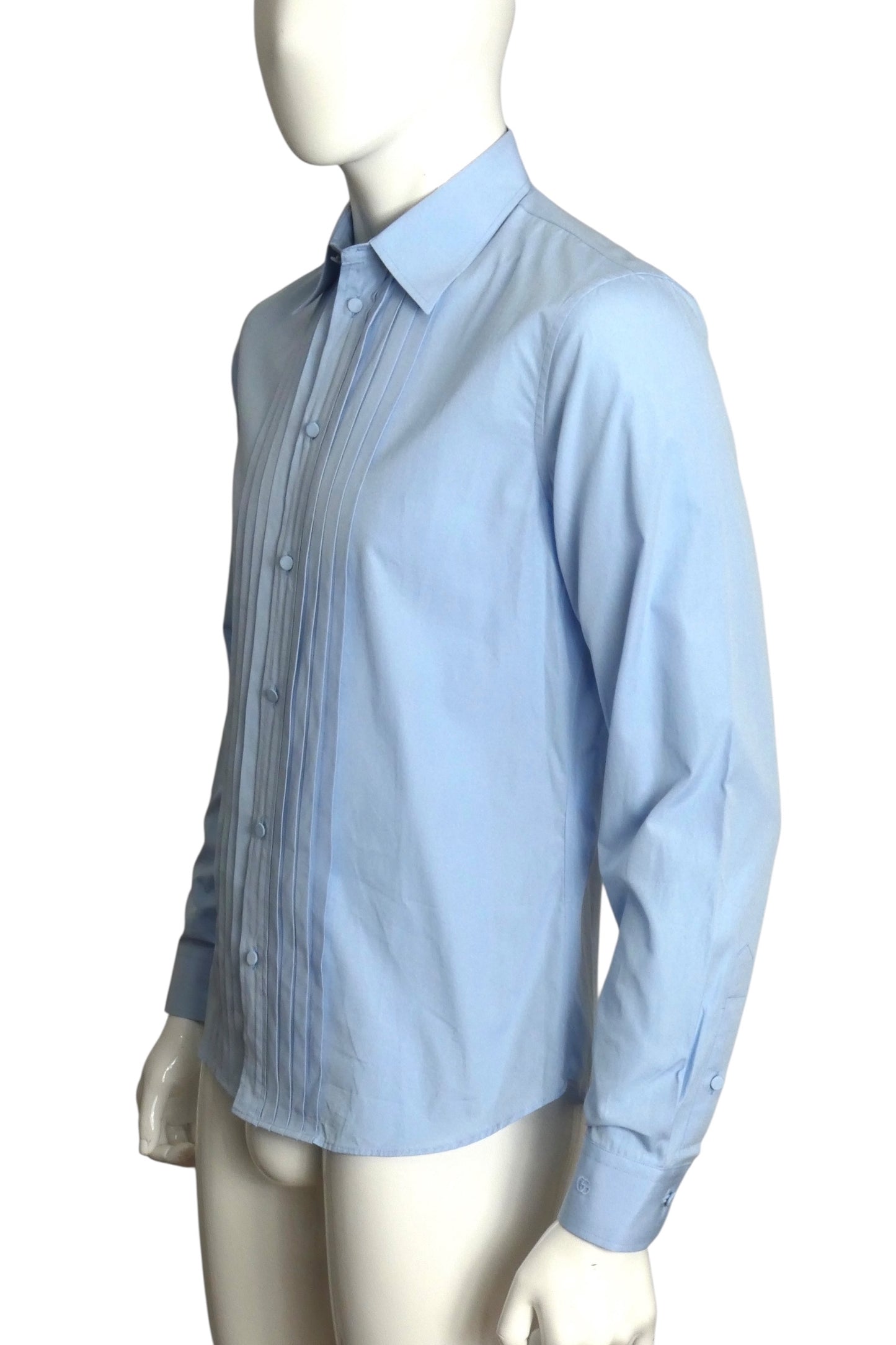 GUCCI- NWT 2023 Blue Gainsburg L/S Shirt, Multiple Sizes Available