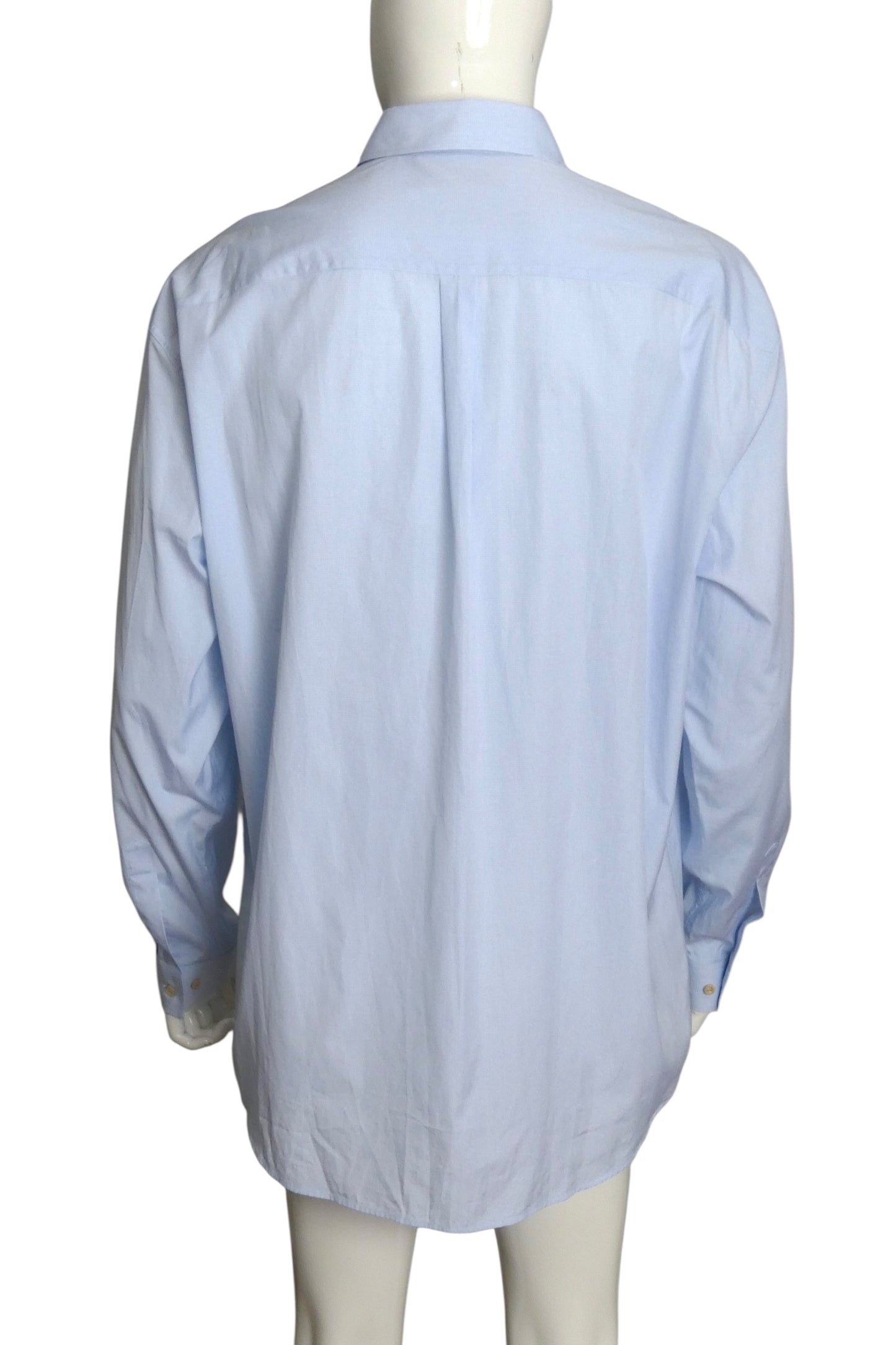 GUCCI- NWT 2023 Blue Embroidered Cotton Shirt, Size XXL
