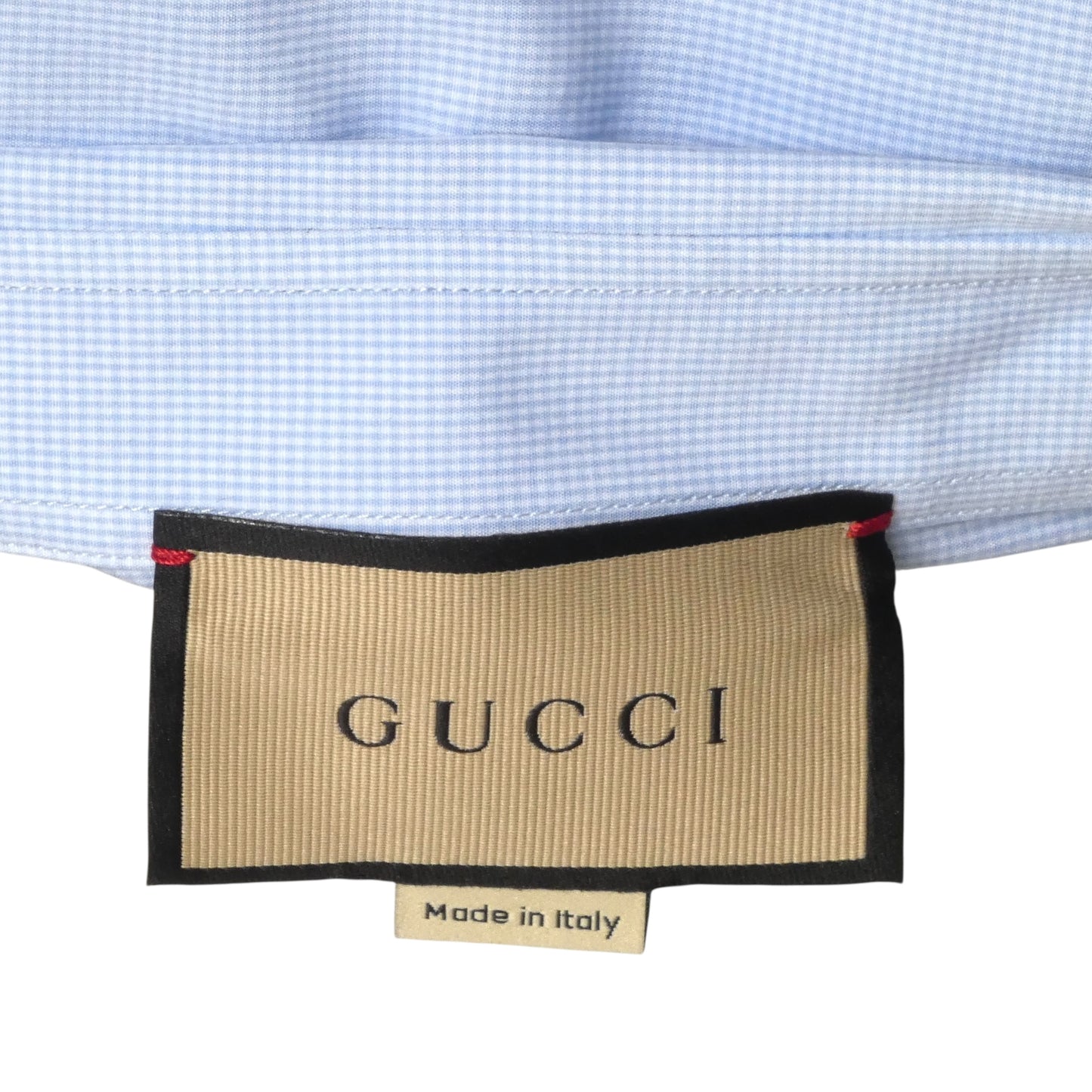 GUCCI- NWT 2023 Blue Embroidered Cotton Shirt, Size XXL