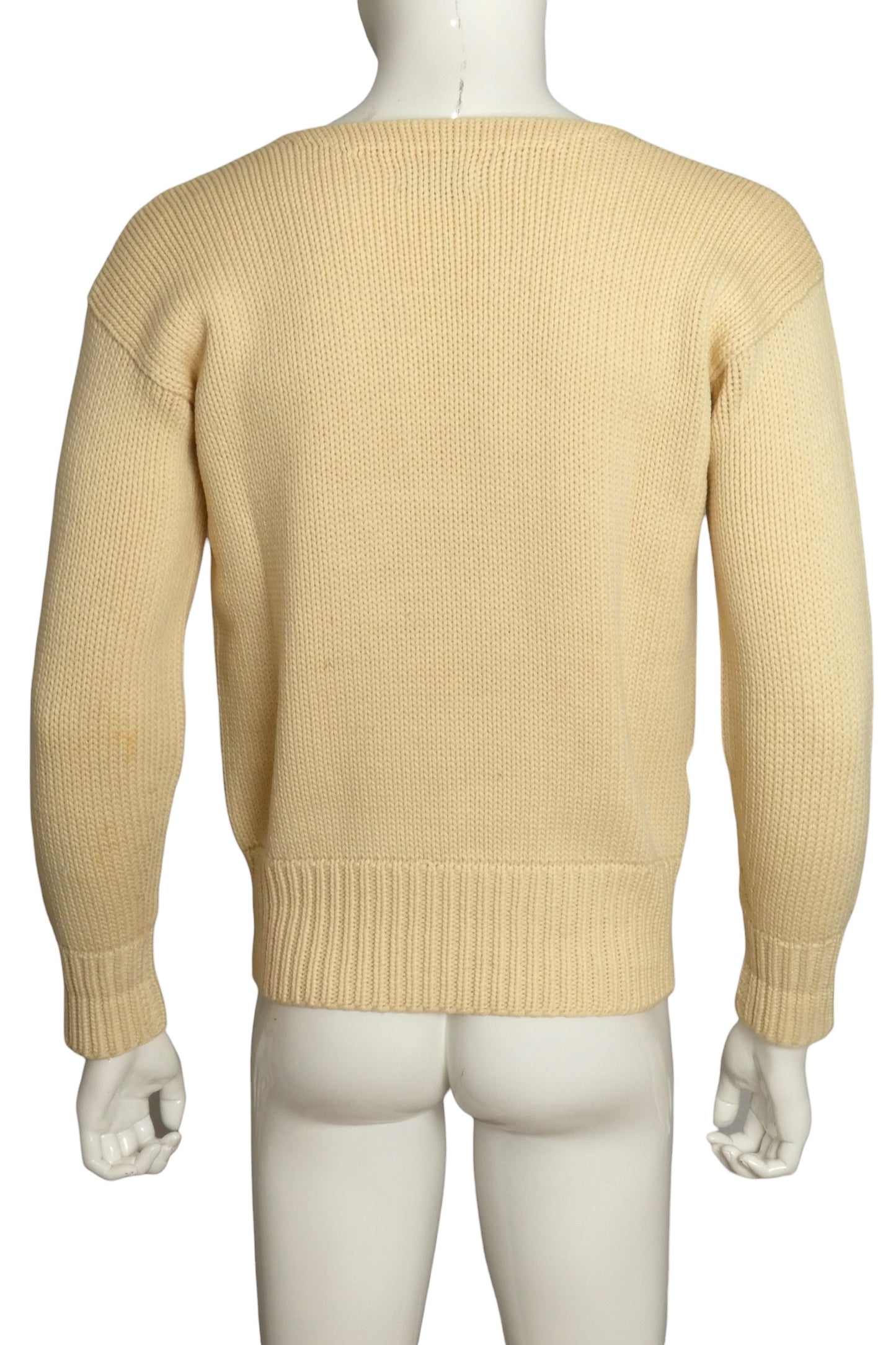 1940s Yale Lettermans Sweater, Size Medium
