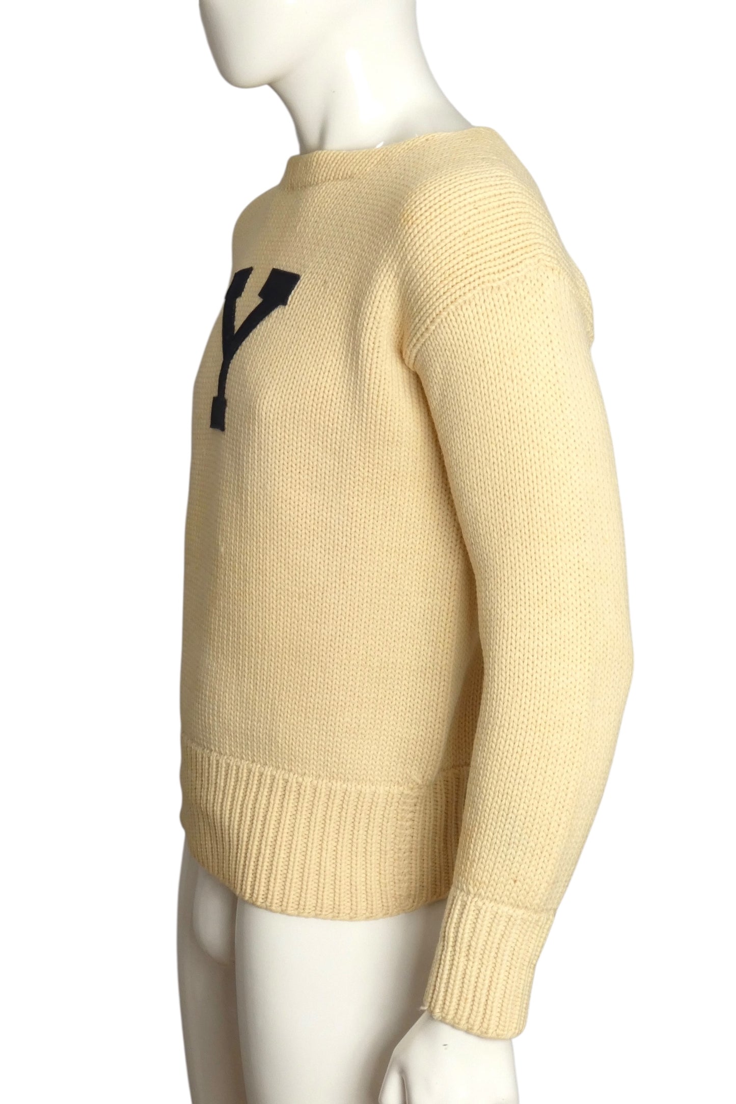 1940s Yale Lettermans Sweater, Size Medium