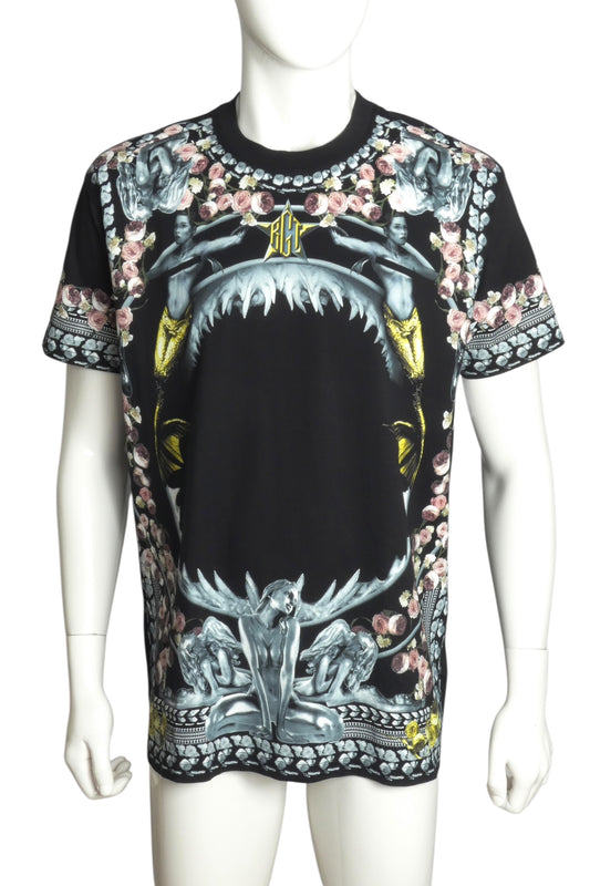GIVENCHY- 2014 Orgy Graphic Print T-Shirt, Size Small