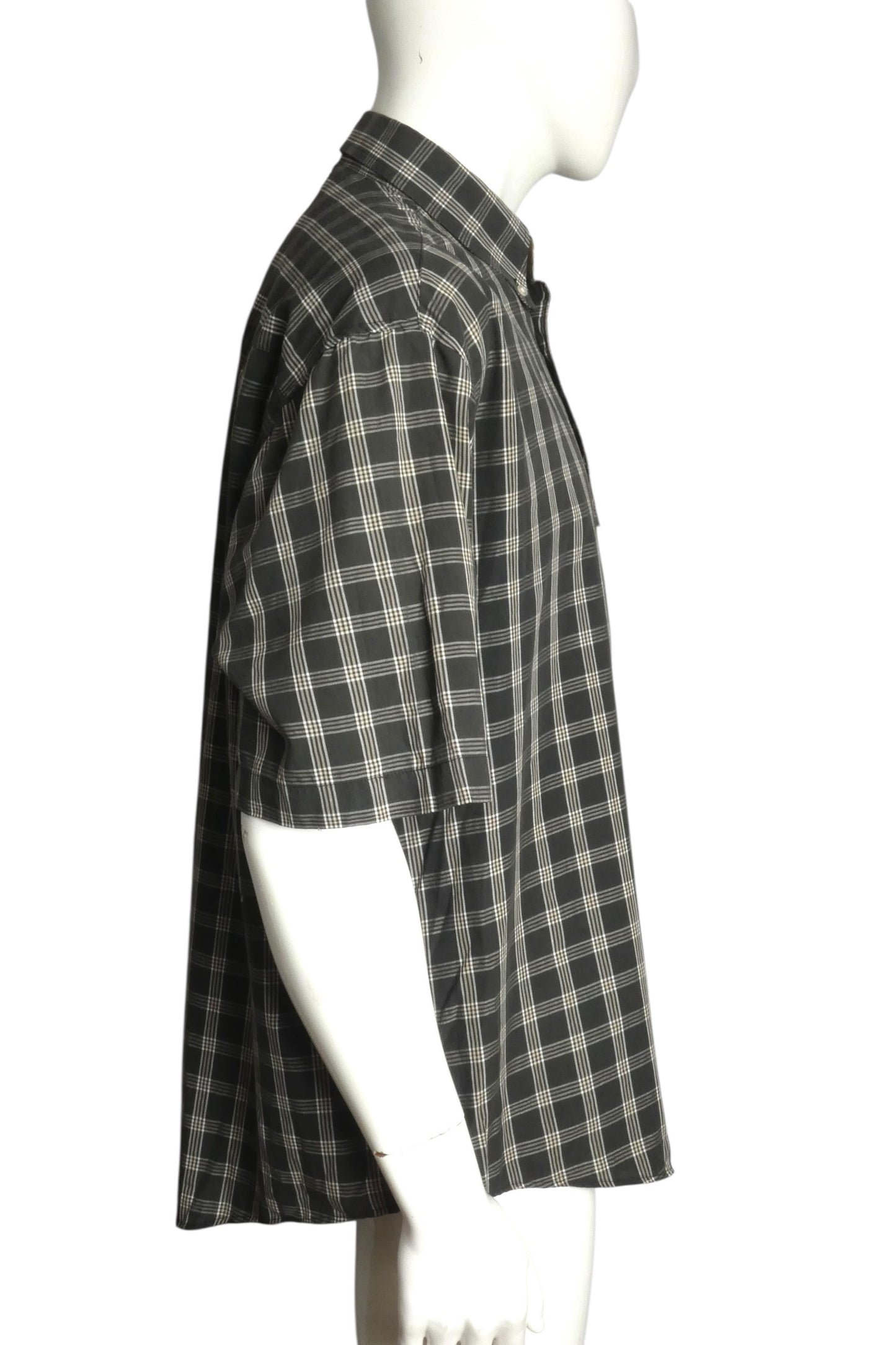 MOSCHINO JEANS- 1980s Cotton Plaid Shirt, Size XL