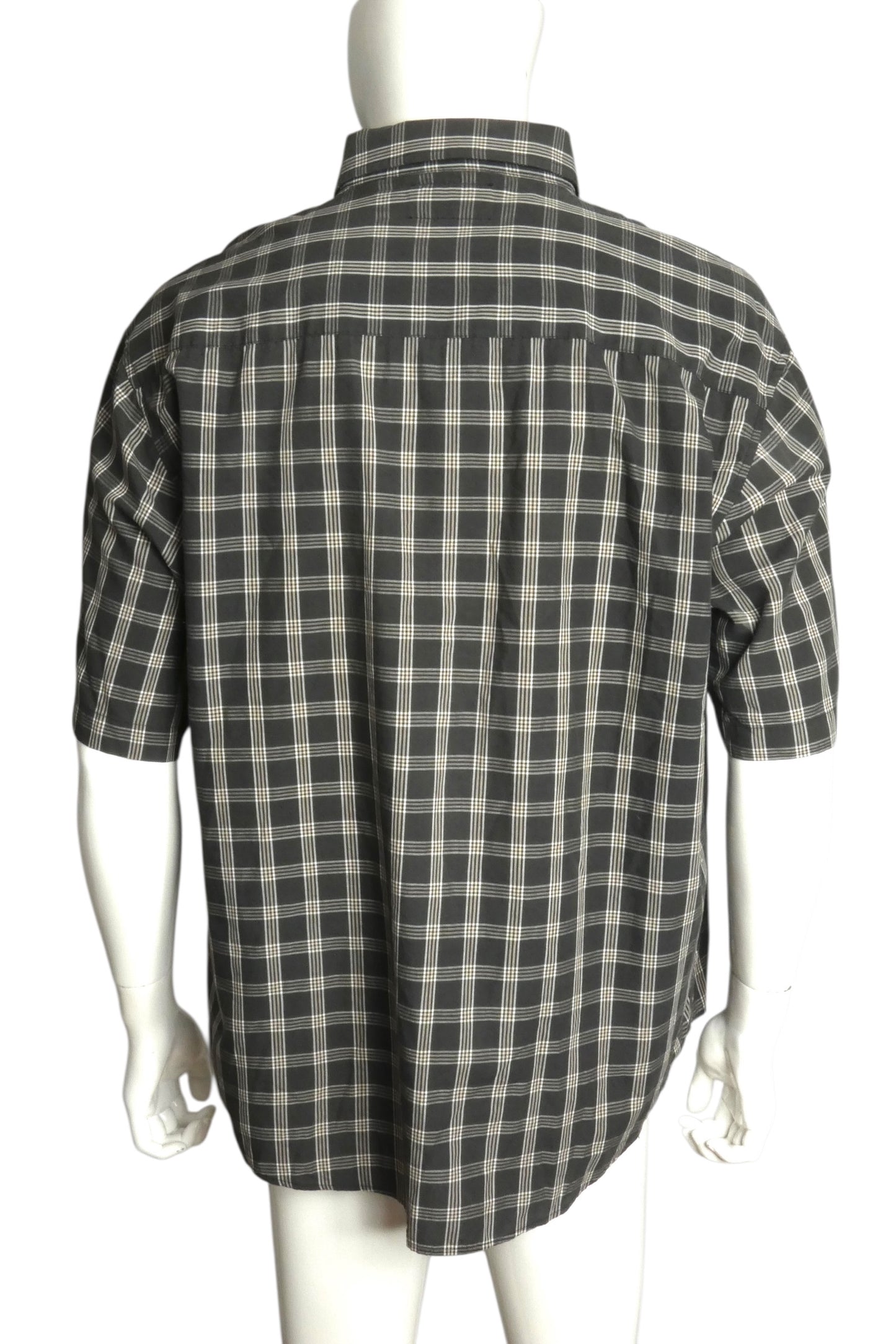 MOSCHINO JEANS- 1980s Cotton Plaid Shirt, Size XL