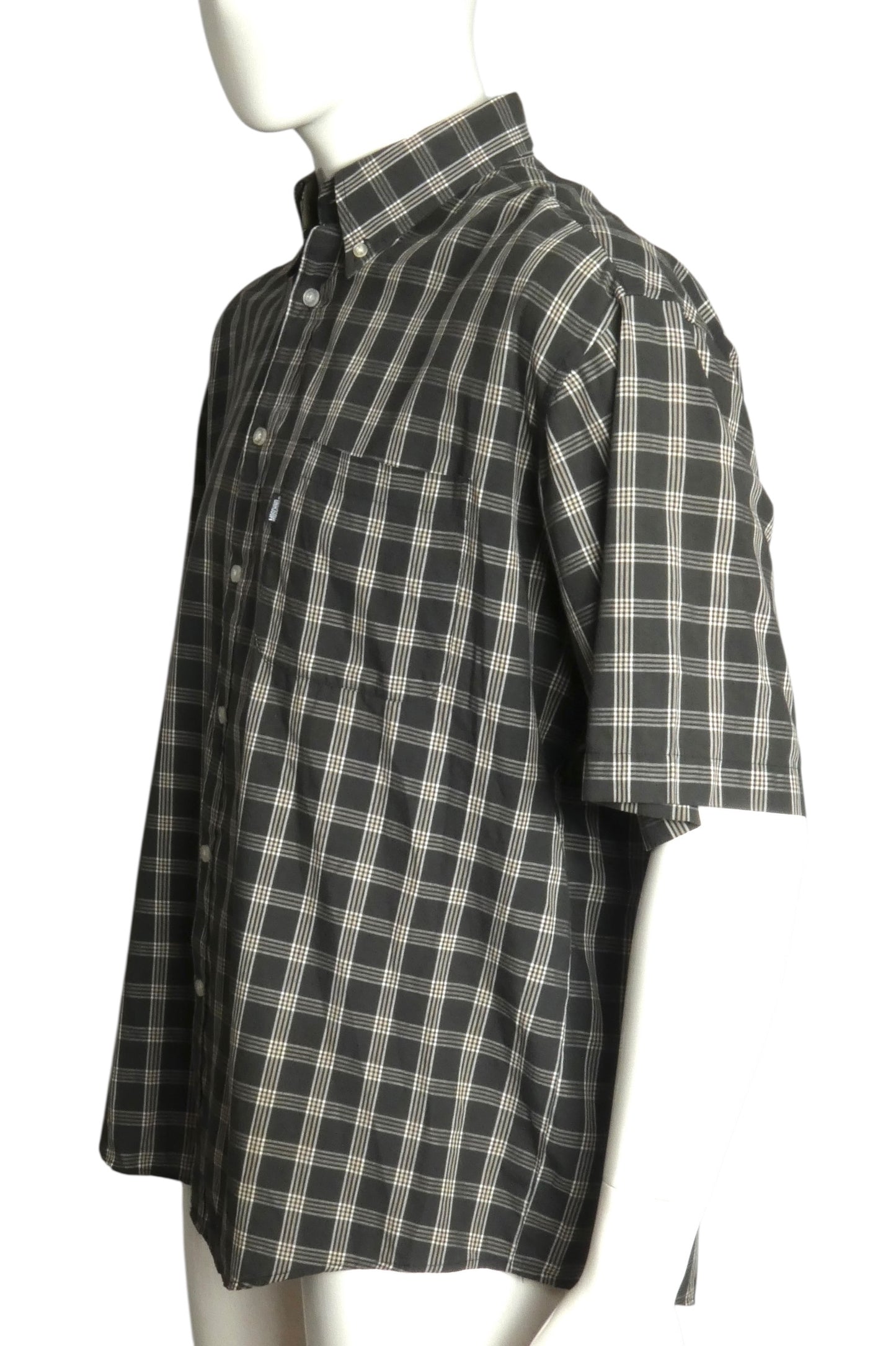 MOSCHINO JEANS- 1980s Cotton Plaid Shirt, Size XL