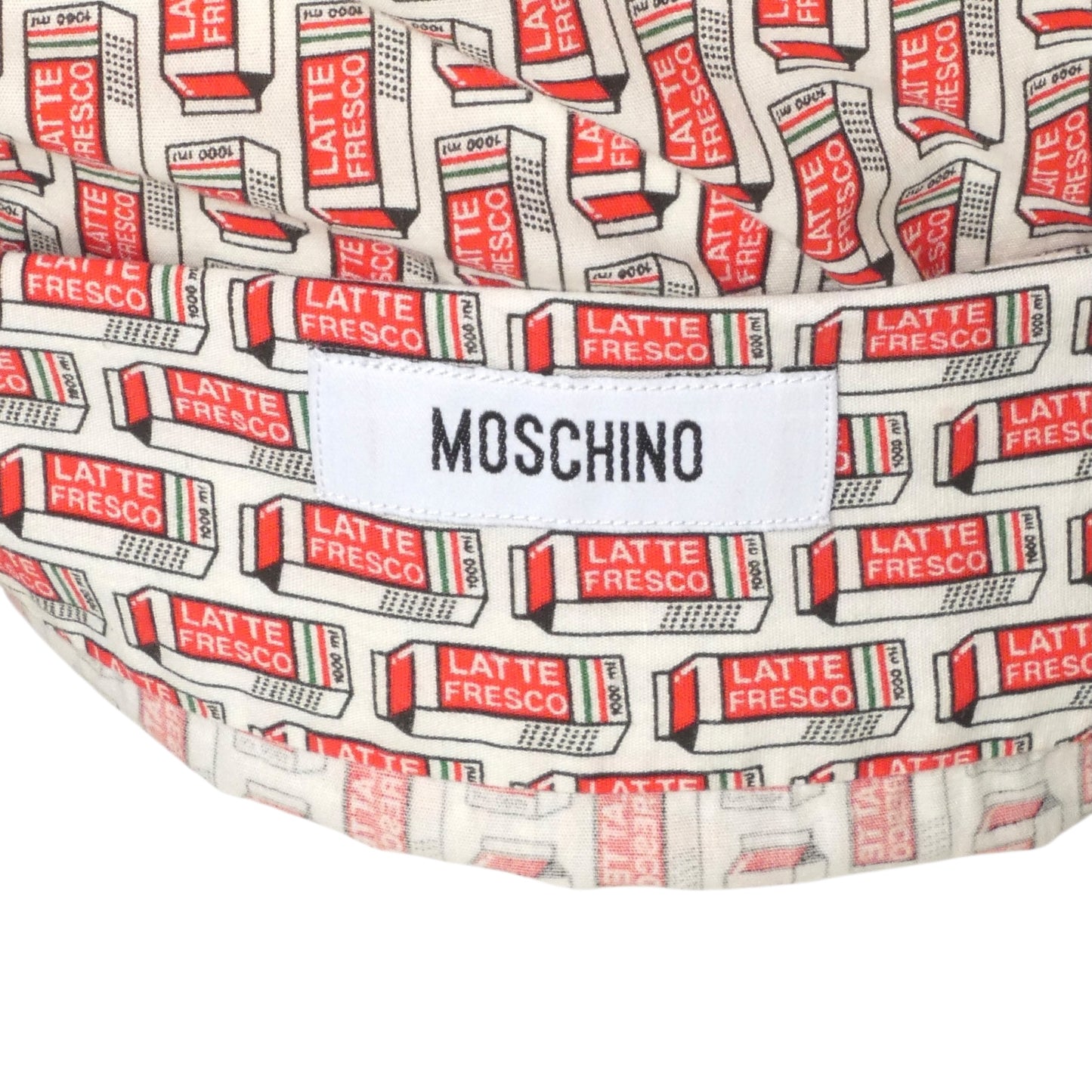 MOSCHINO JEANS- 1990s L/S Cotton Novelty Print Shirt, Size Large