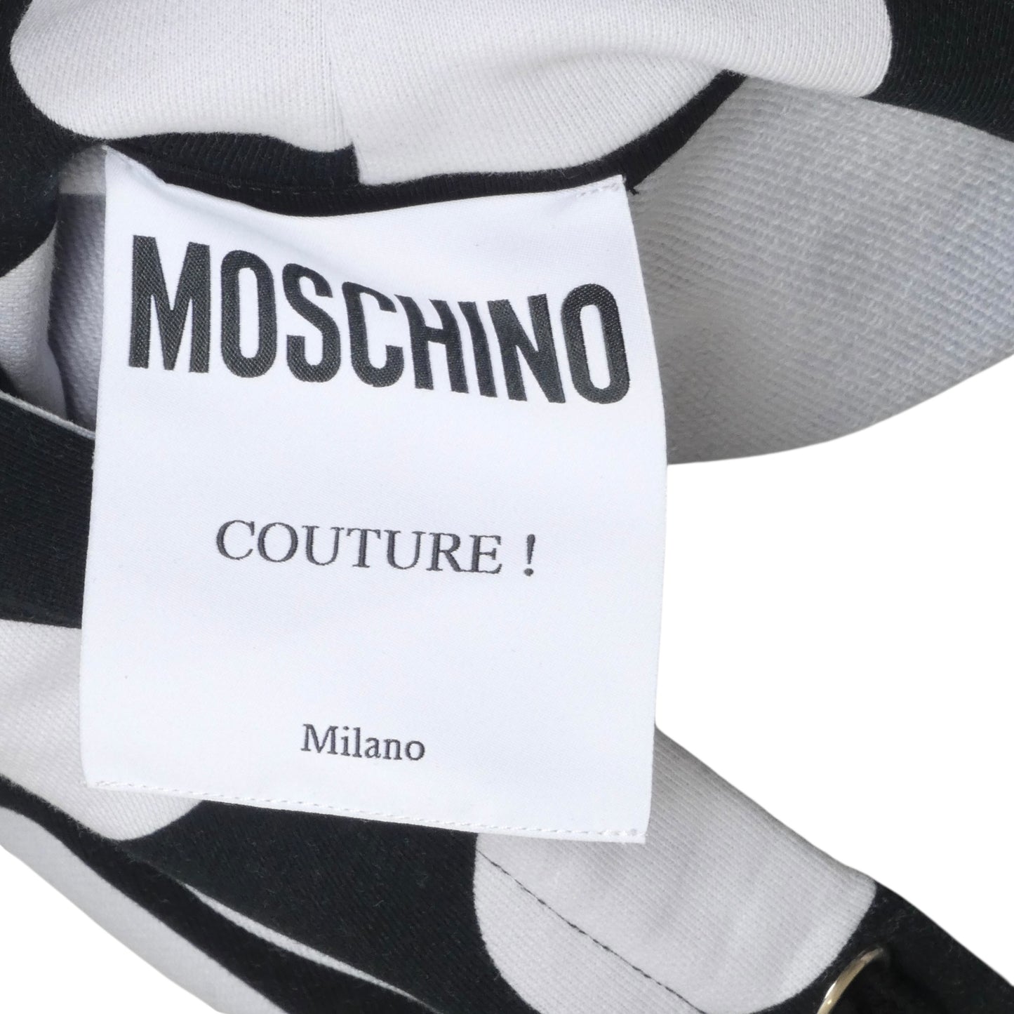MOSCHINO COUTURE- Polka Dot Hoodie Sweatshirt, Size Small