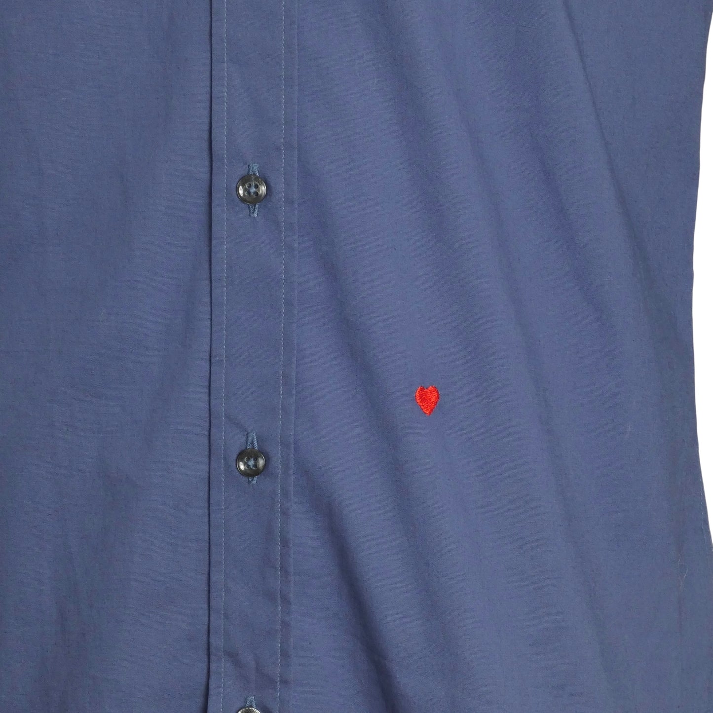MOSCHINO- NWT Blue Twill L/S Shirt, Size Medium
