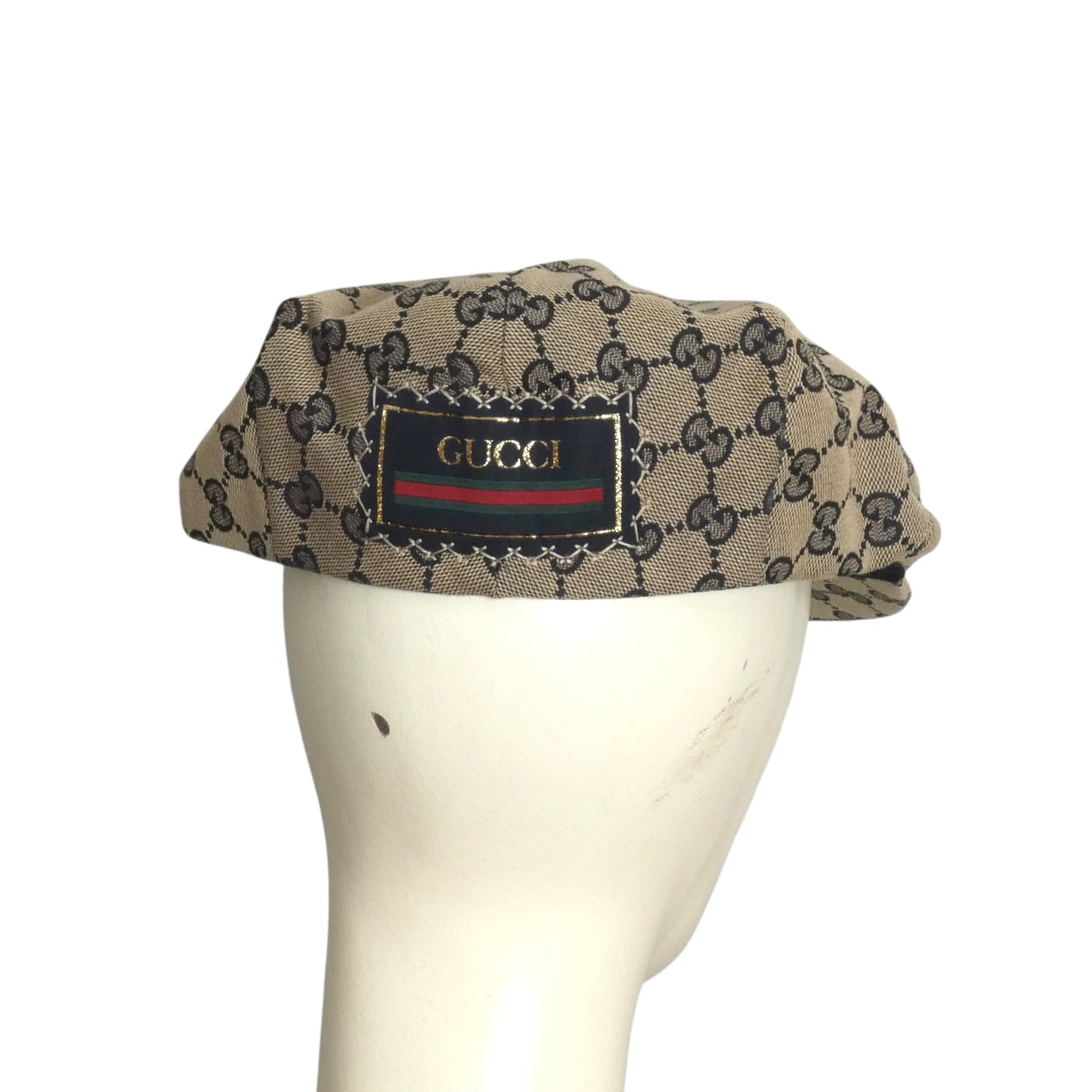 GUCCI- NWT Supreme Logo Flat Cap, Size XL