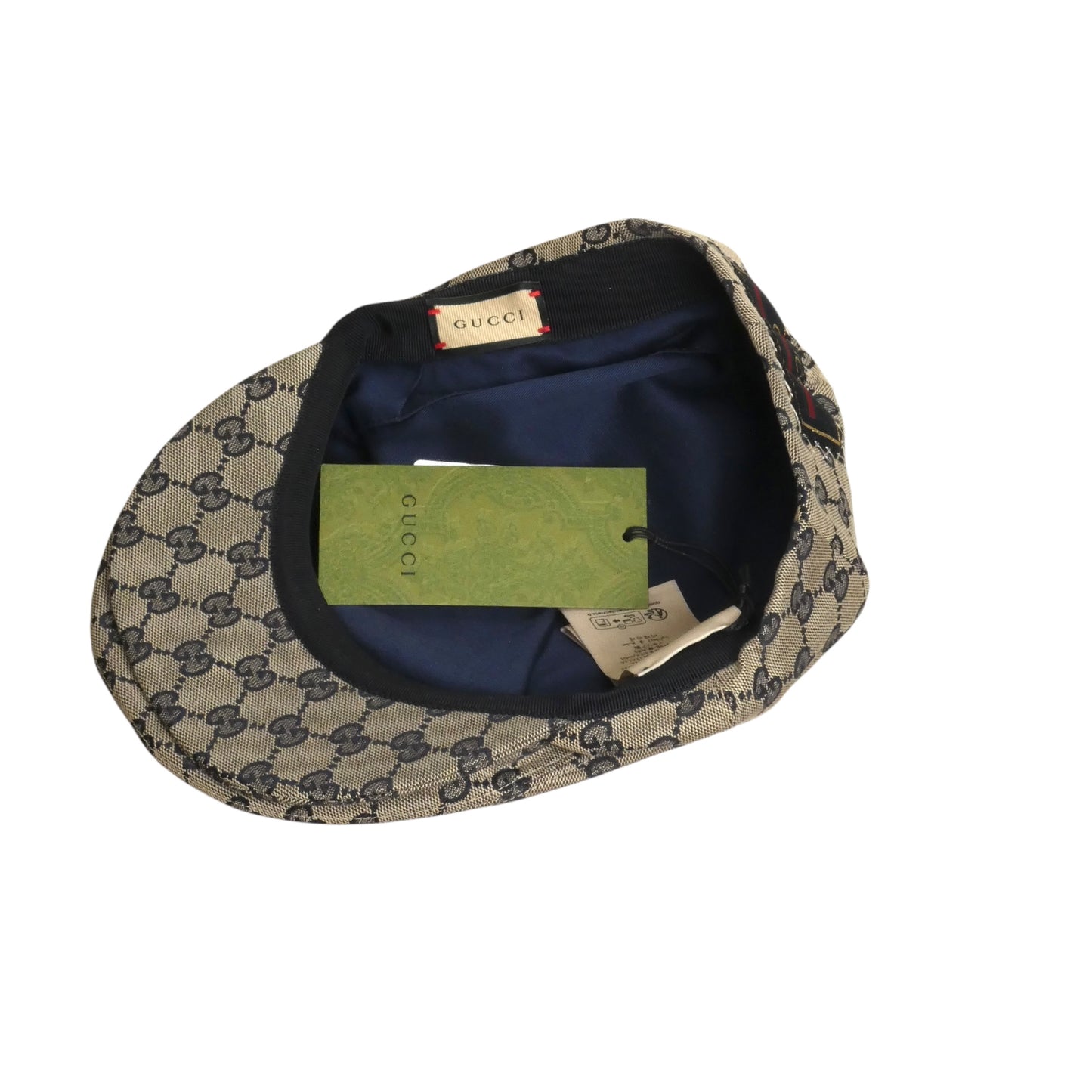GUCCI- NWT Supreme Logo Flat Cap, Size XL