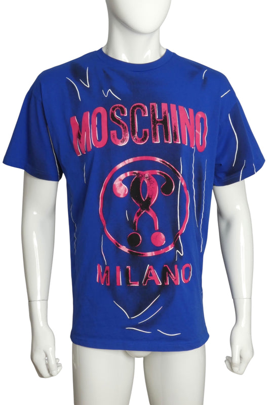 MOSCHINO COUTURE- 2016 Graphic Print T-Shirt, Size Medium