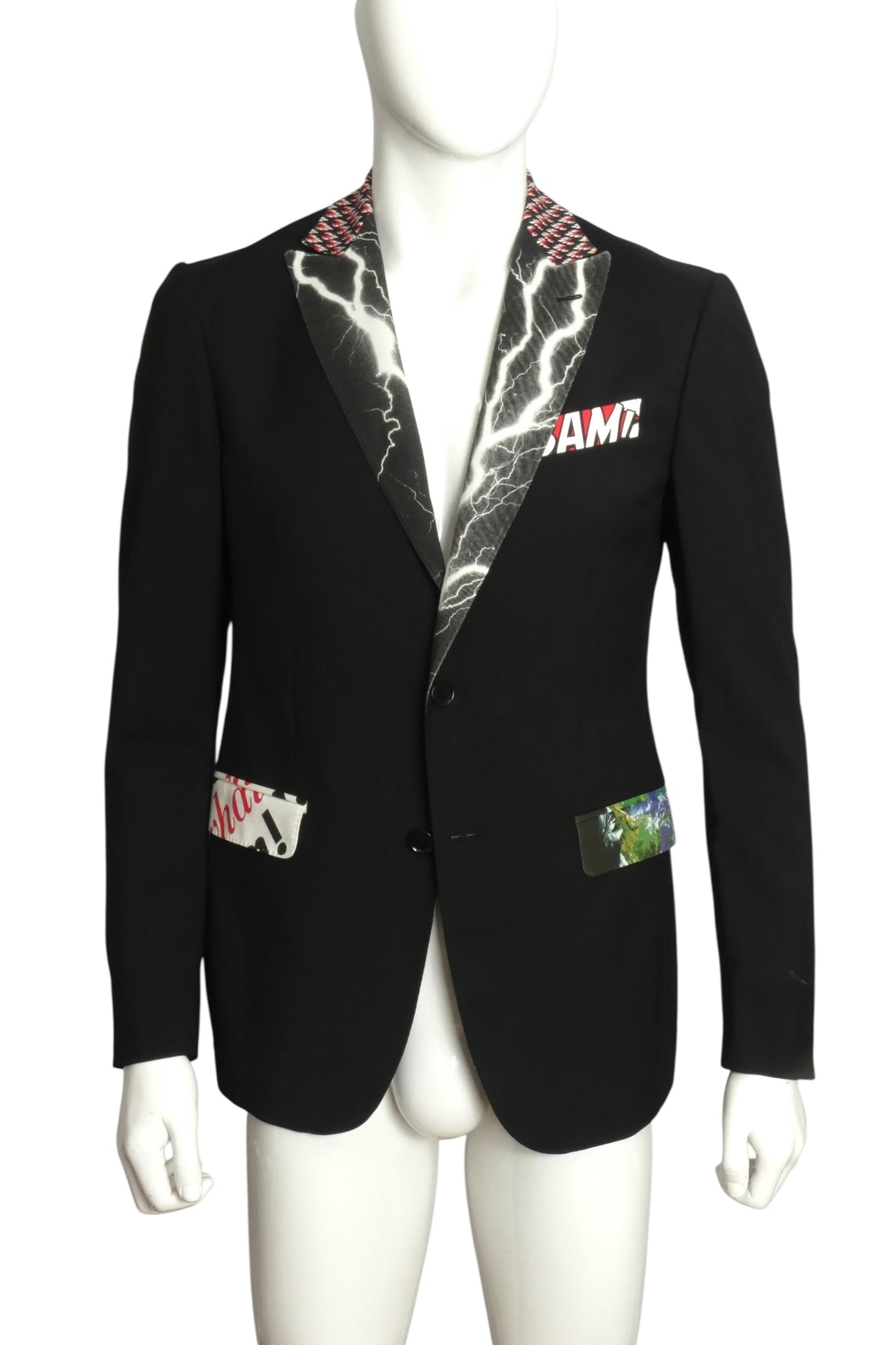 MOSCHINO- 30th Anniversary Black Blazer, Size Large