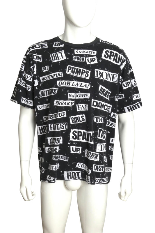 MOSCHINO COUTURE- 2018 Graphic Print T-Shirt, Size XX-Large