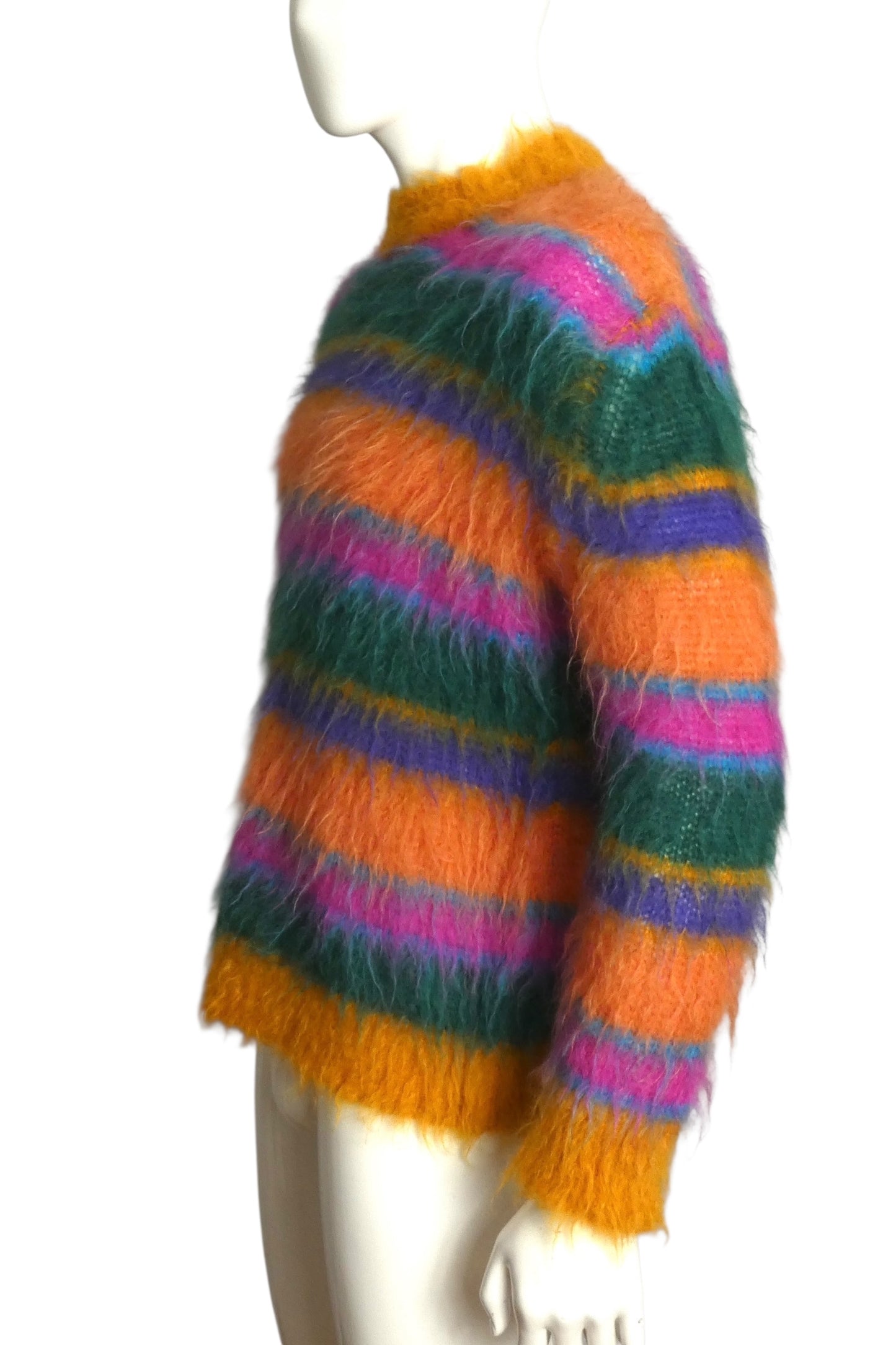 MARNI- 2022 Stripe Mohair Sweater, Size Medium