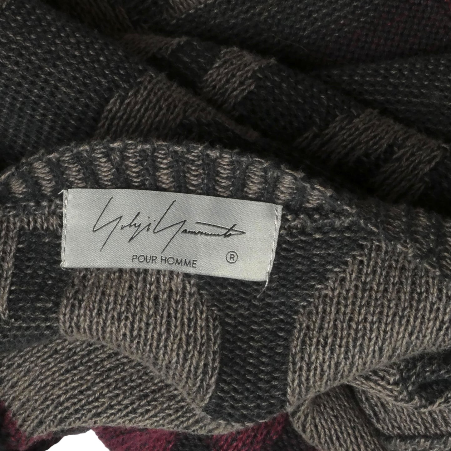 YOHJI YAMAMOTO- 2014 Multi Color Oversized Long Cardigan, Size Medium