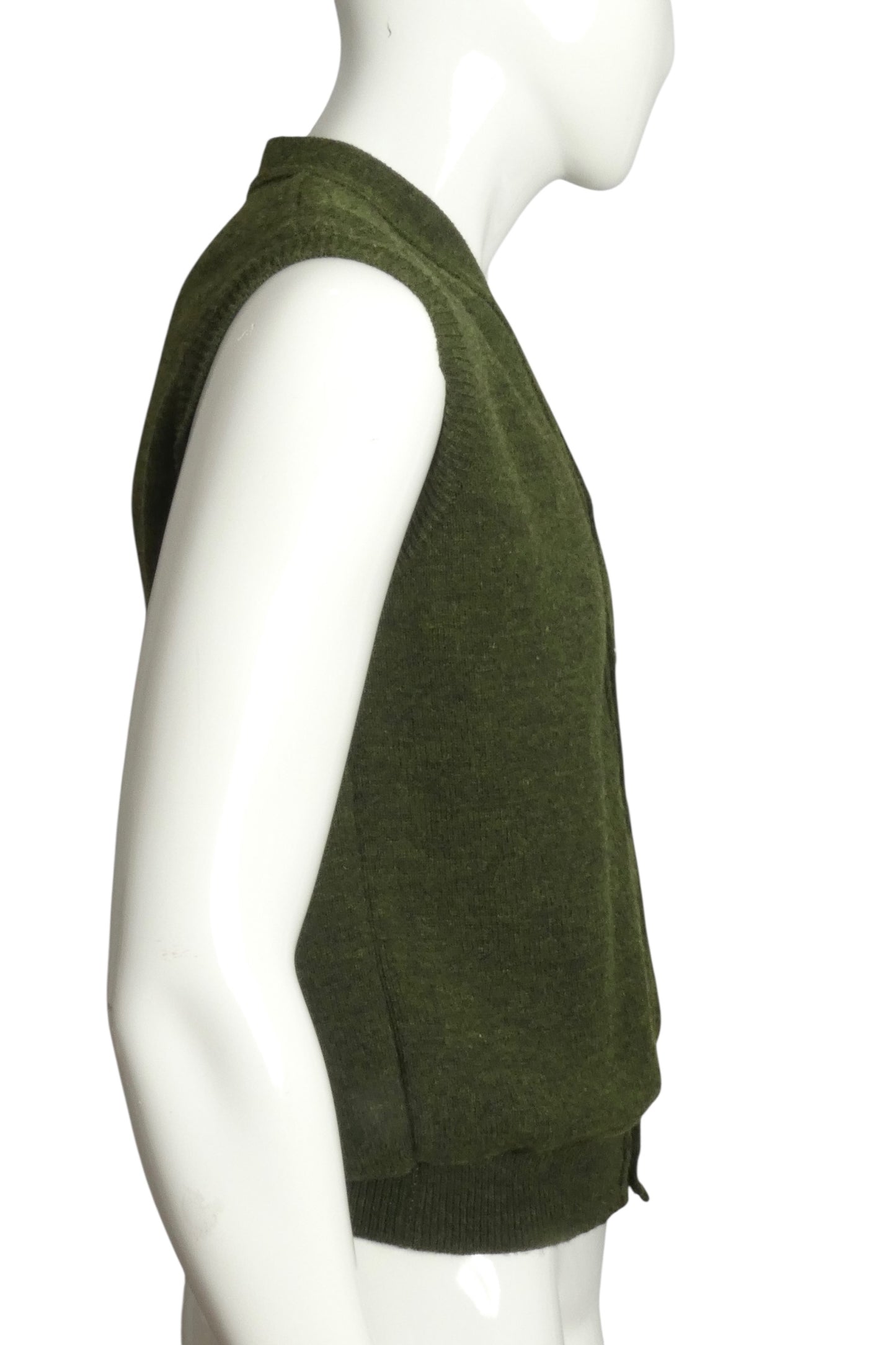 COMME DES GARCONS- 2021 Green Cardigan Vest, Size Large