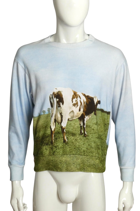 UNDERCOVER- 2023 Cow Print Cotton Sweatshirt, Size Medium
