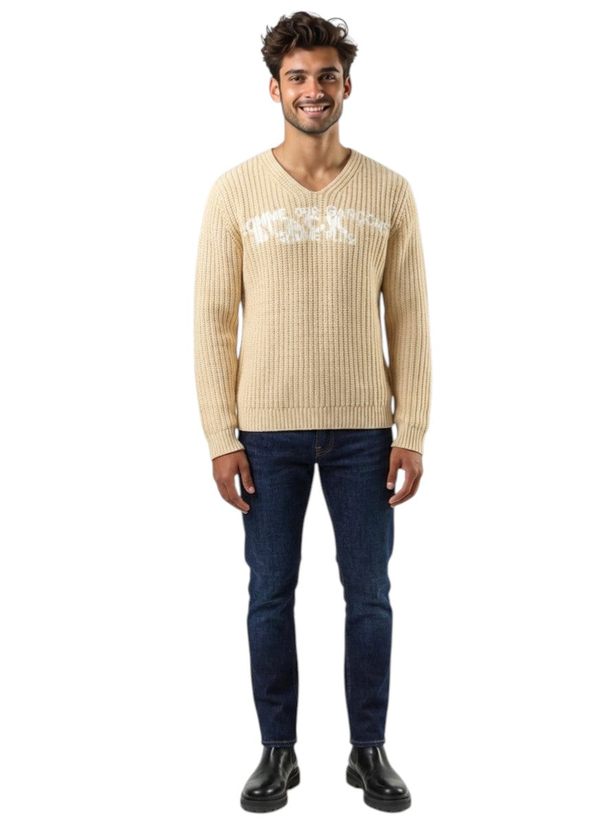 2002 Cable Knit Sweater, Size Medium