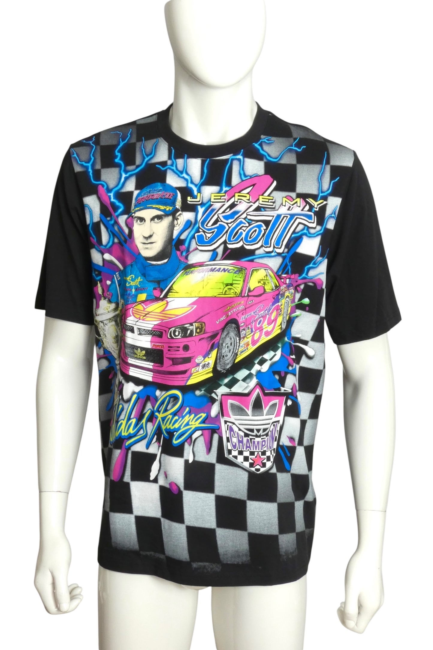 ADIDAS X JEREMY SCOTT- NWT 2022 Adidas Racing T-Shirt, Size Small