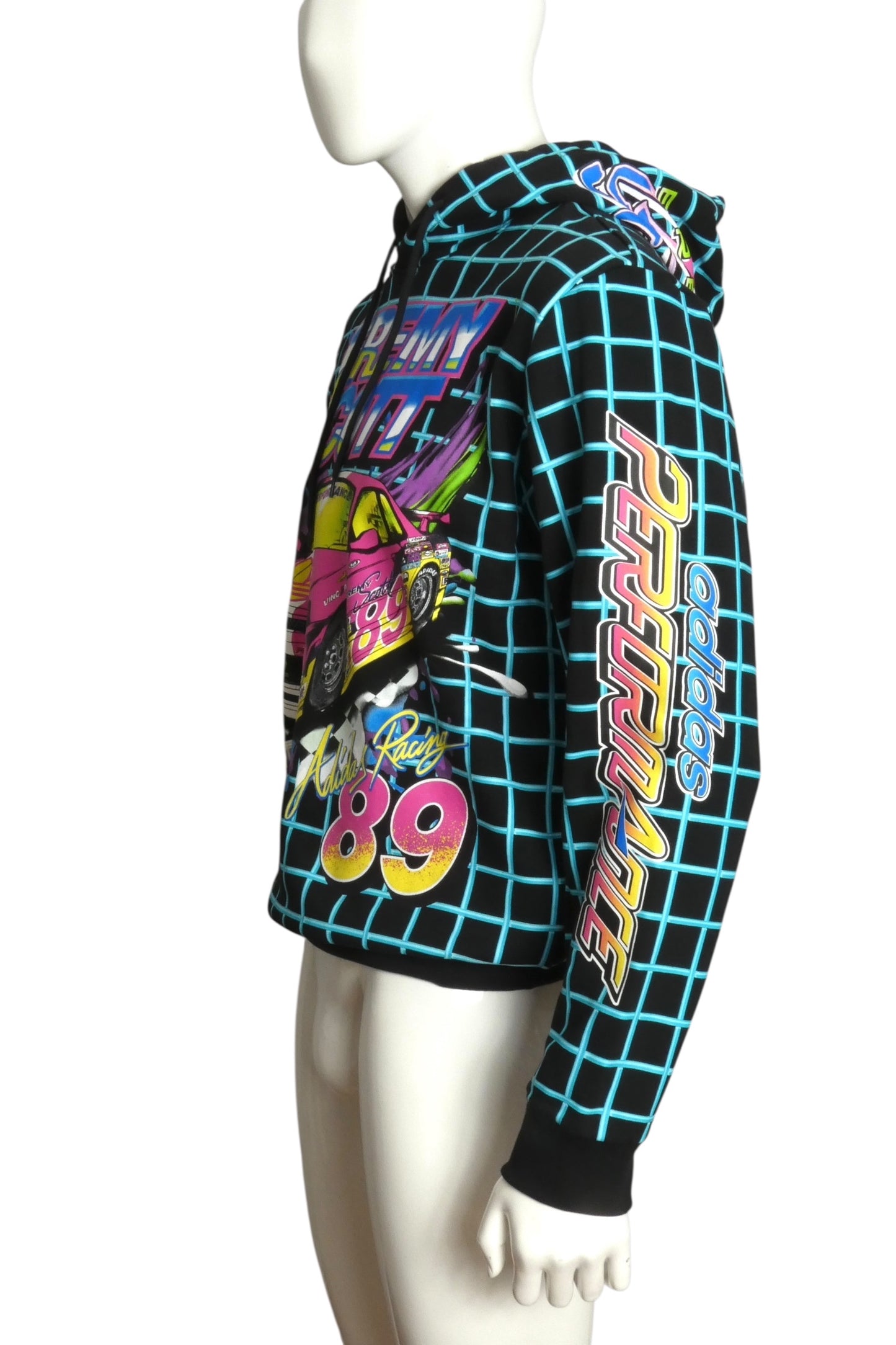 JEREMY SCOTT X ADIDAS- NWT 2022 Adidas Racing Hoodie, Size Small