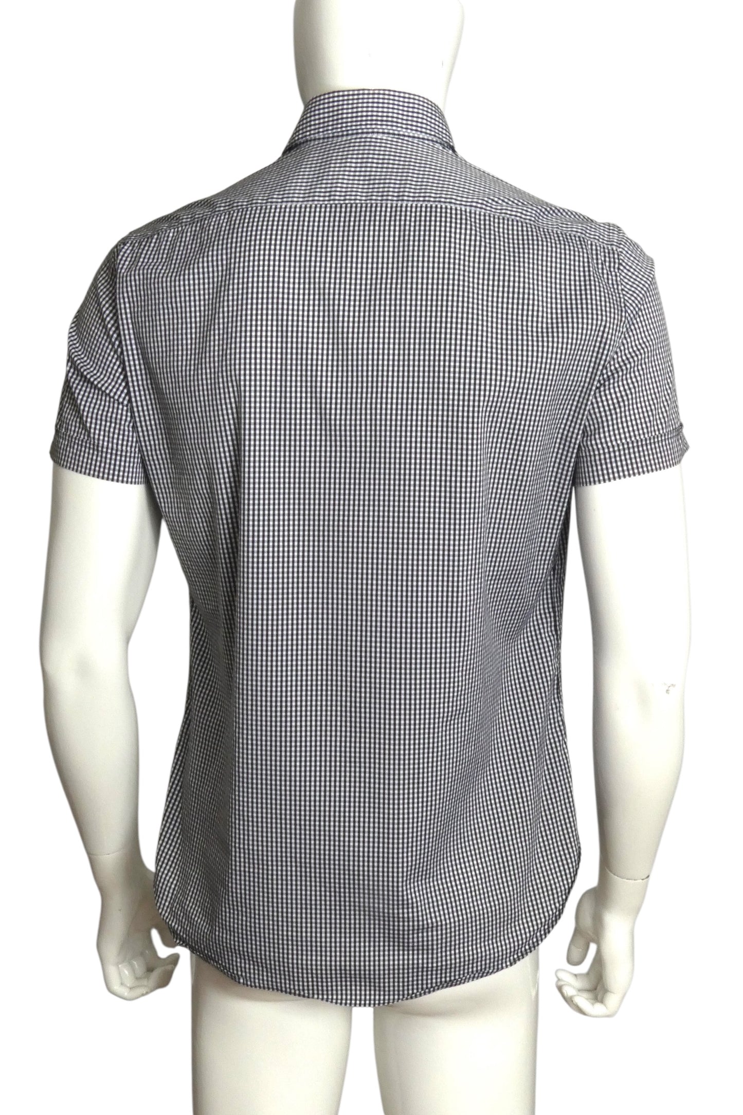 MOSCHINO- 30th Anniversary Gingham S/S Shirt, Size Medium