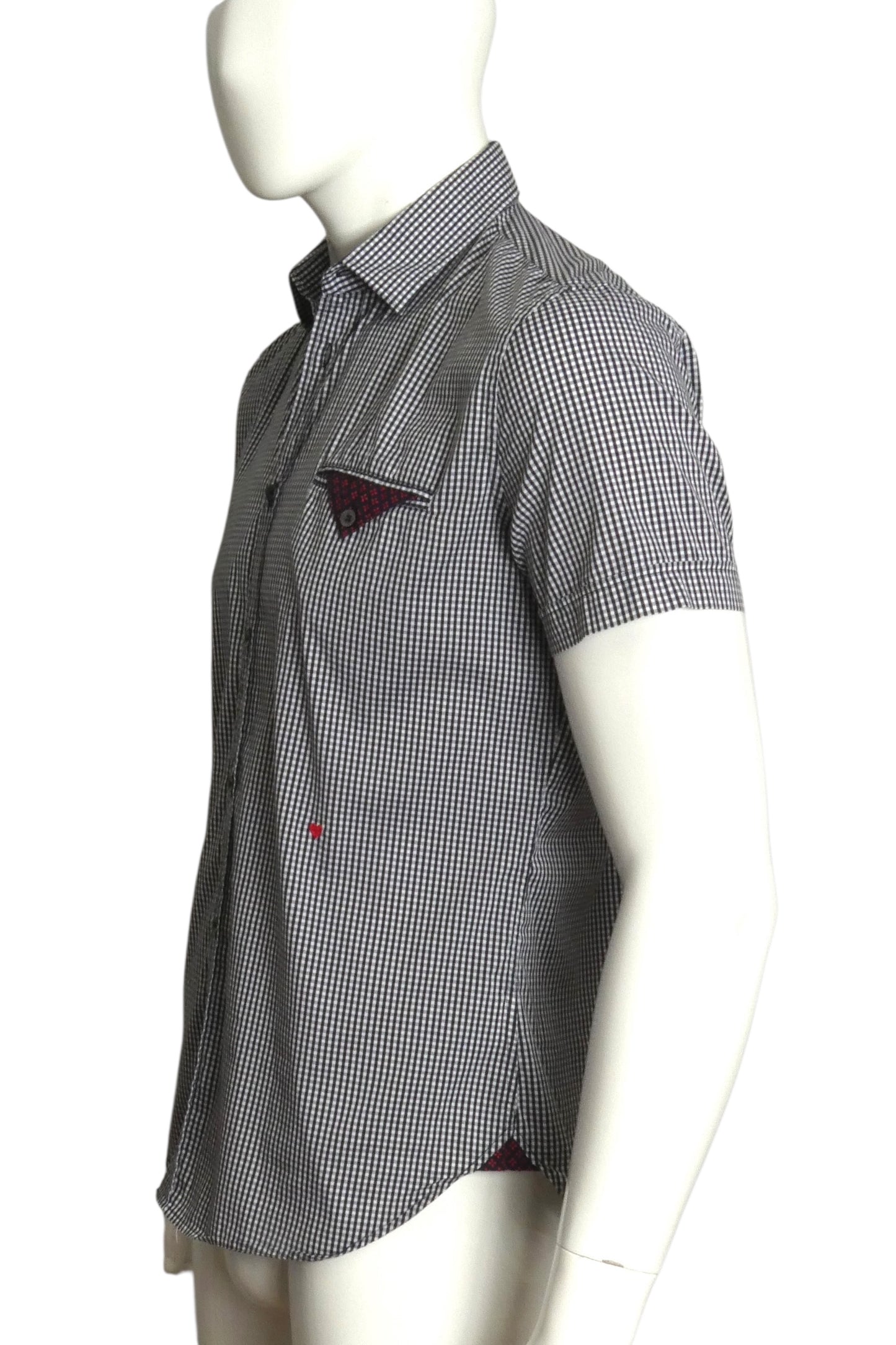 MOSCHINO- 30th Anniversary Gingham S/S Shirt, Size Medium