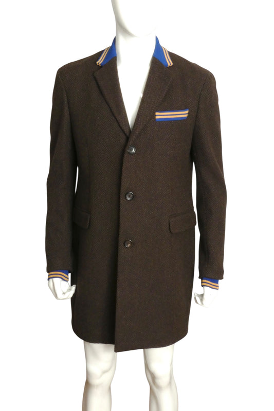 MOSCHINO- NWT Multi Color Wool & Knit Coat, Size XL