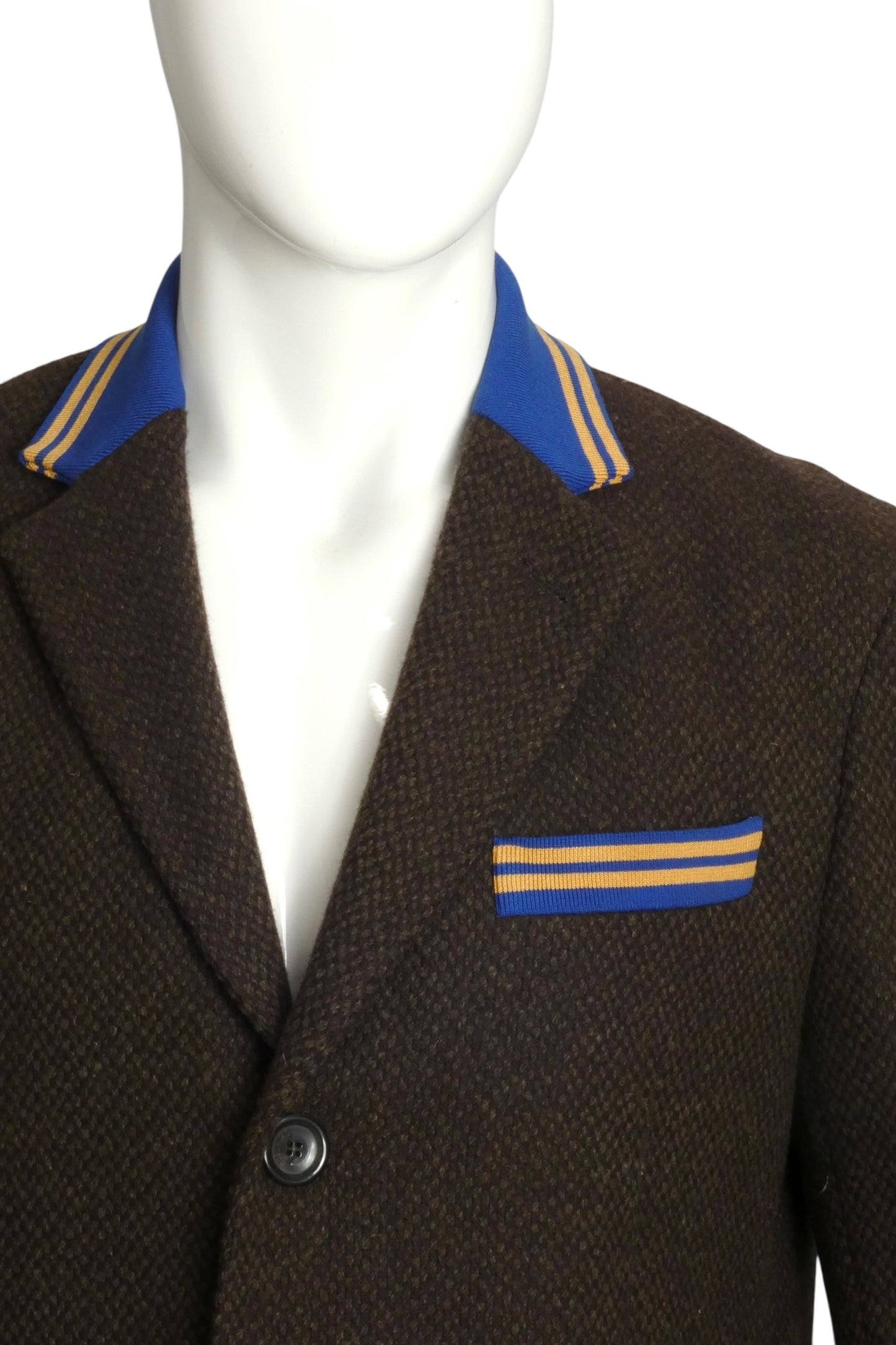 MOSCHINO- NWT Multi Color Wool & Knit Coat, Size XL
