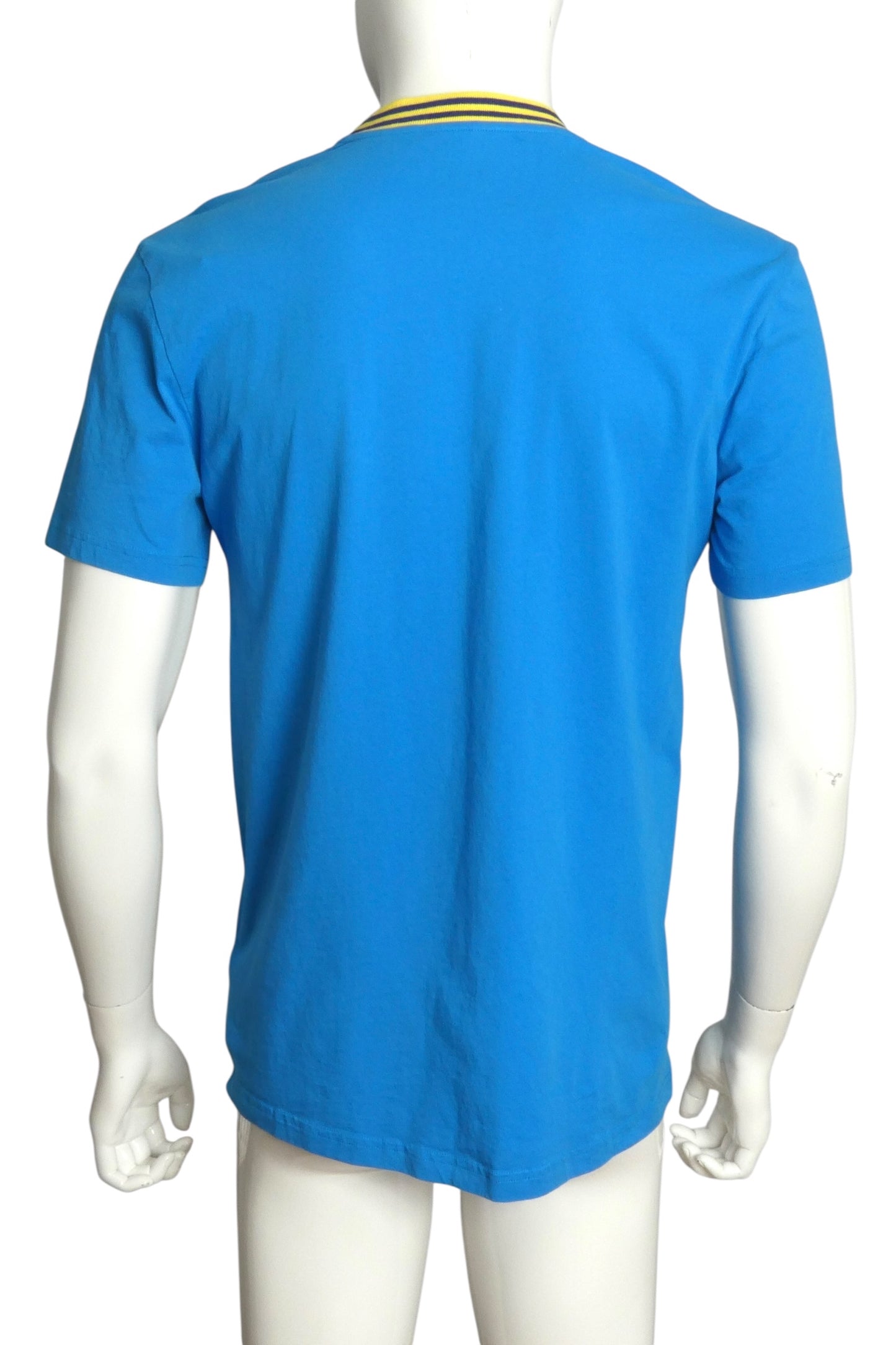 MOSCHINO COUTURE- 2022 Blue Letterman T-Shirt, Size Medium