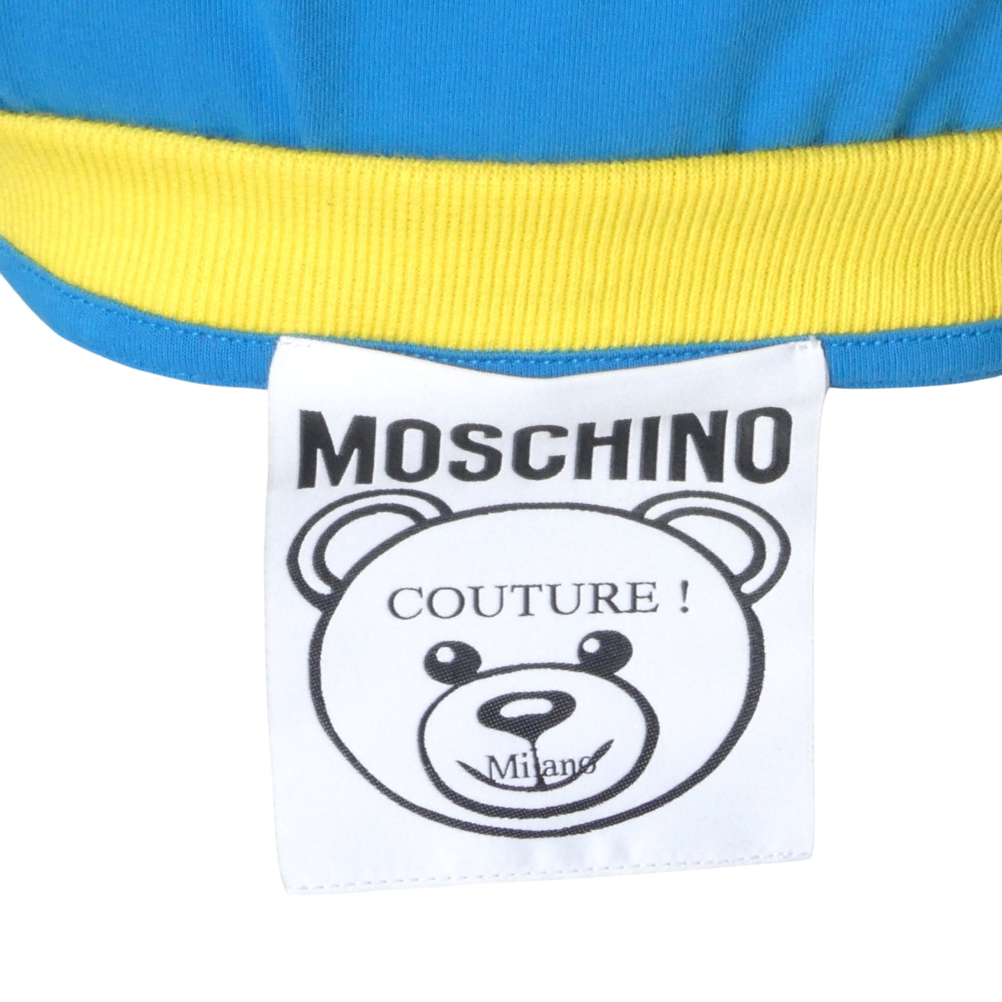 MOSCHINO COUTURE- 2022 Blue Letterman T-Shirt, Size Medium