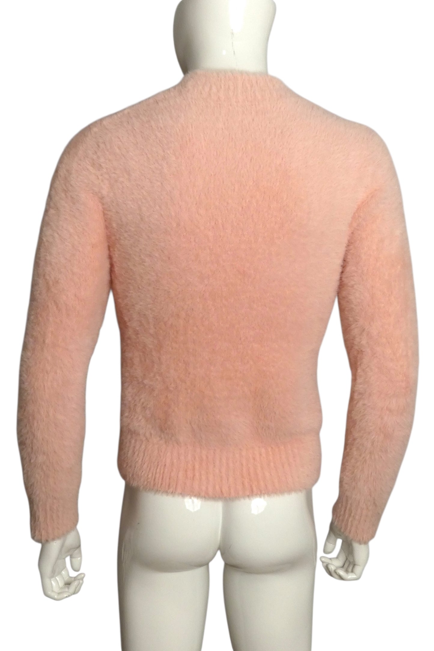 CRAIG GREEN- Pink Fuzzy Knit Sweater, Size XS