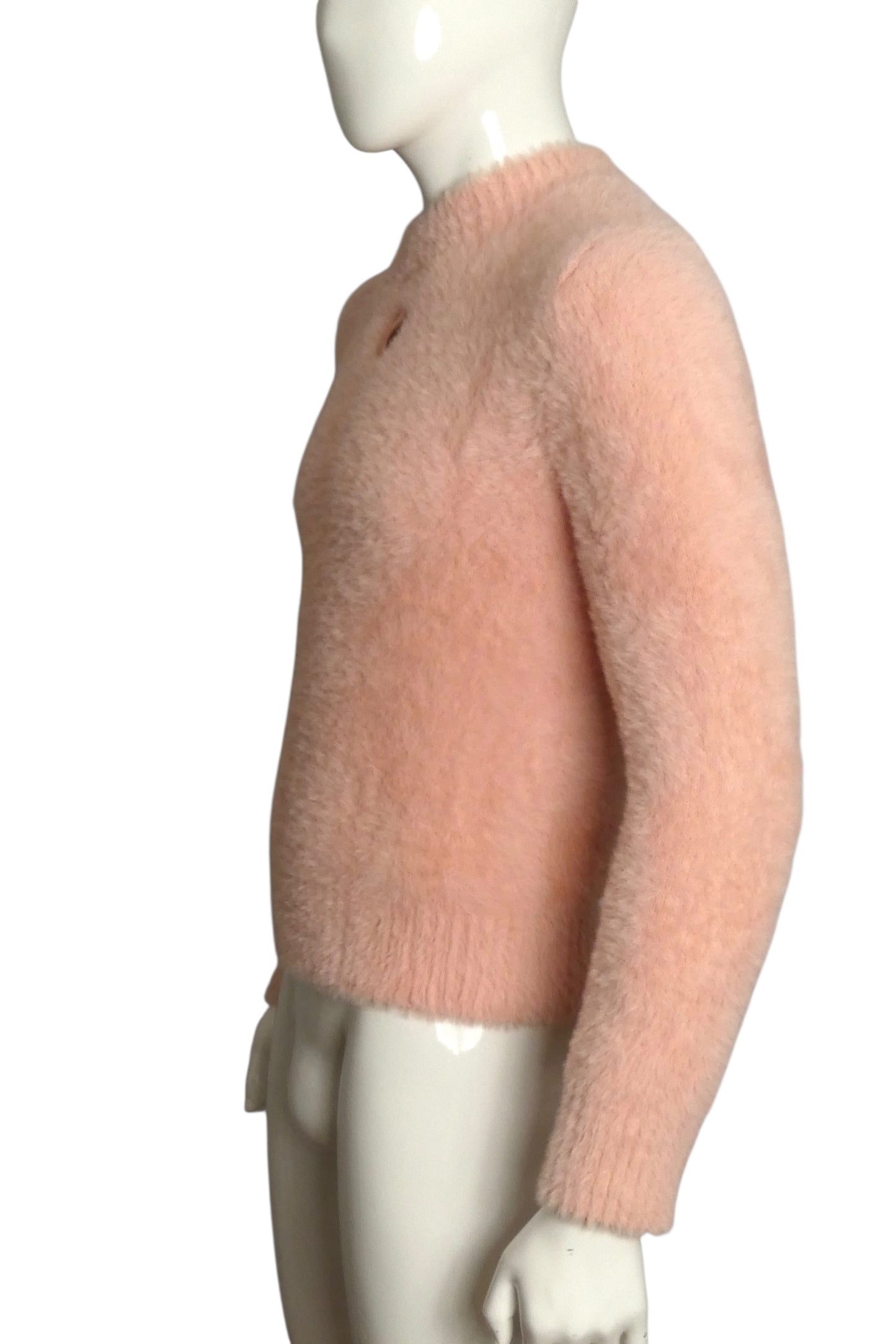 CRAIG GREEN- Pink Fuzzy Knit Sweater, Size XS