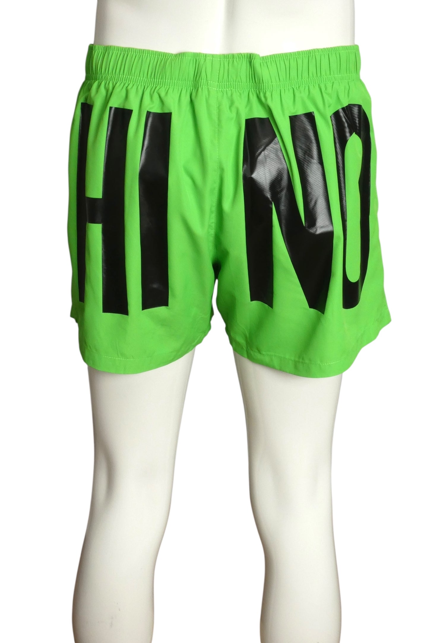 MOSCHINO SWIM- NWT Green Fluorescent Swim Trunks, Size Large