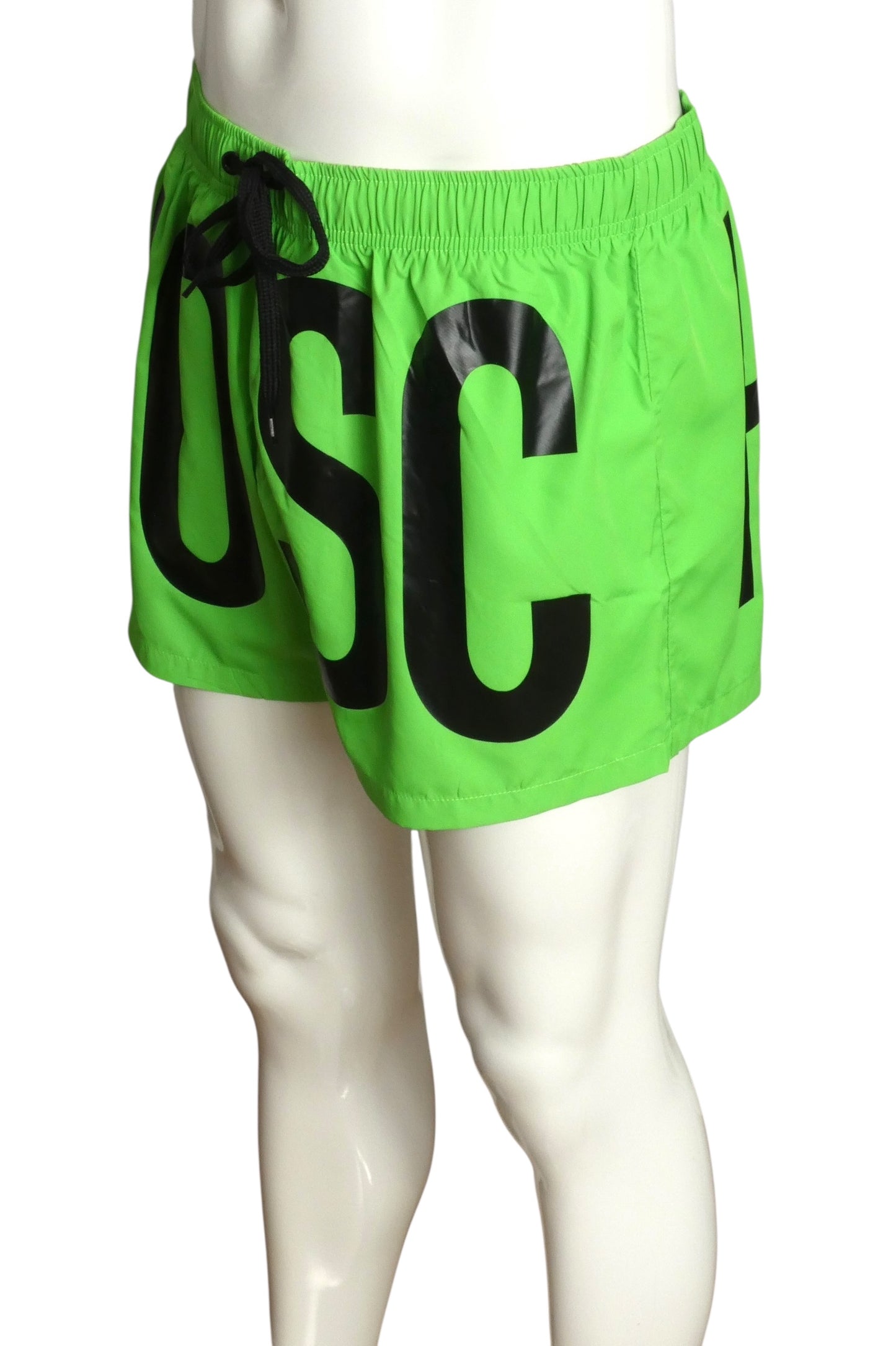 MOSCHINO SWIM- NWT Green Fluorescent Swim Trunks, Size Large