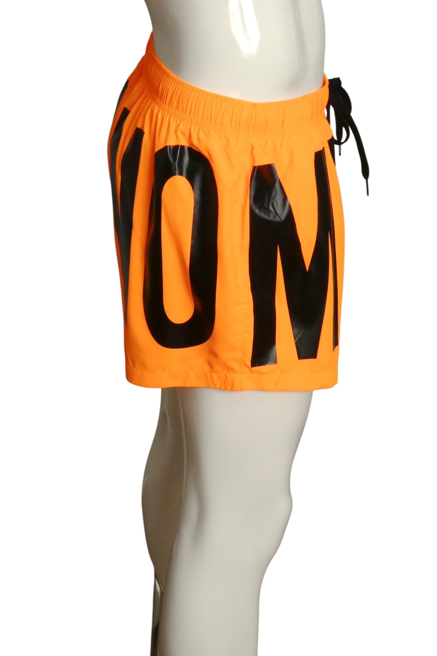 MOSCHINO SWIM- NWT Orange Fluorescent Swim Trunks, Size Medium