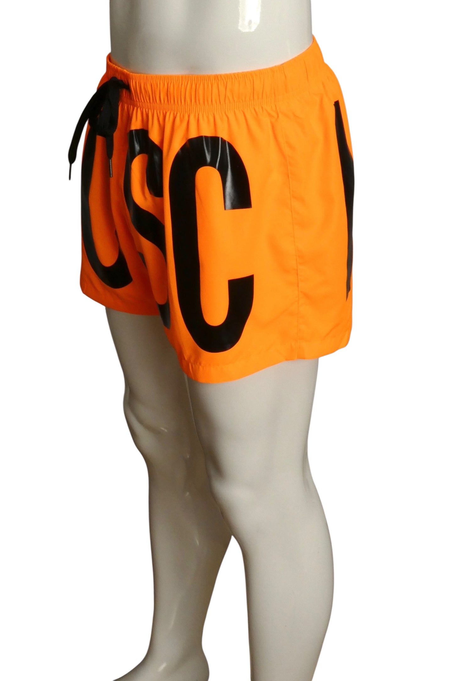 MOSCHINO SWIM- NWT Orange Fluorescent Swim Trunks, Size Medium