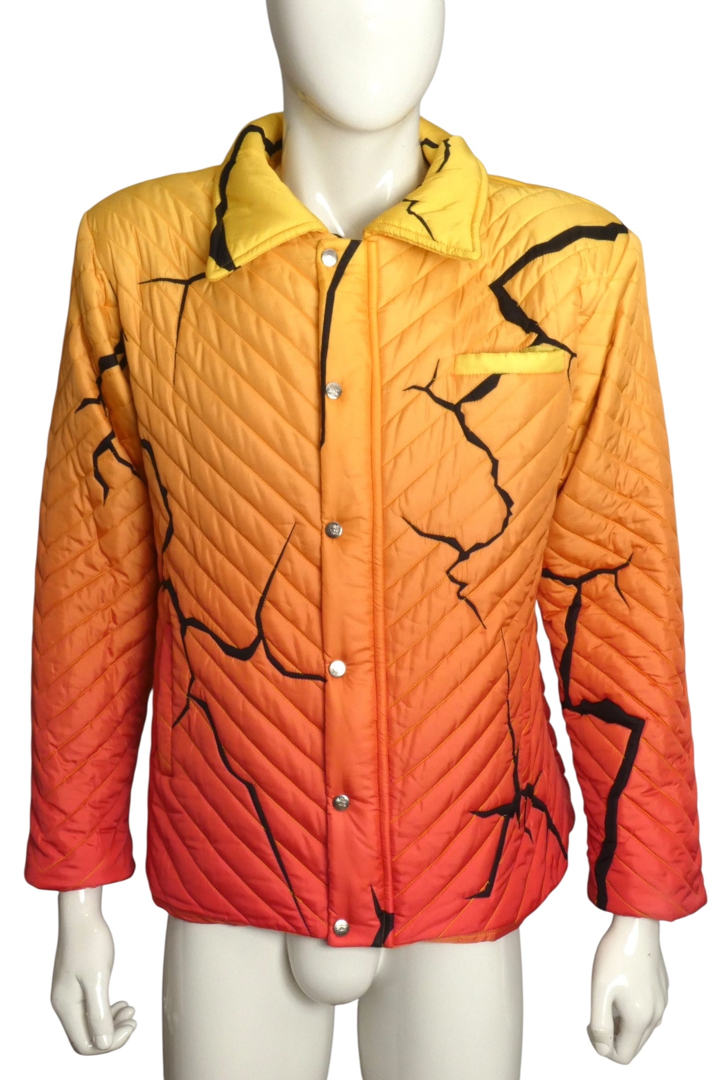 GUCCI VAULT X HOUSE OF ERRORS- 2023 Cracked Glass Jacket, Size XL