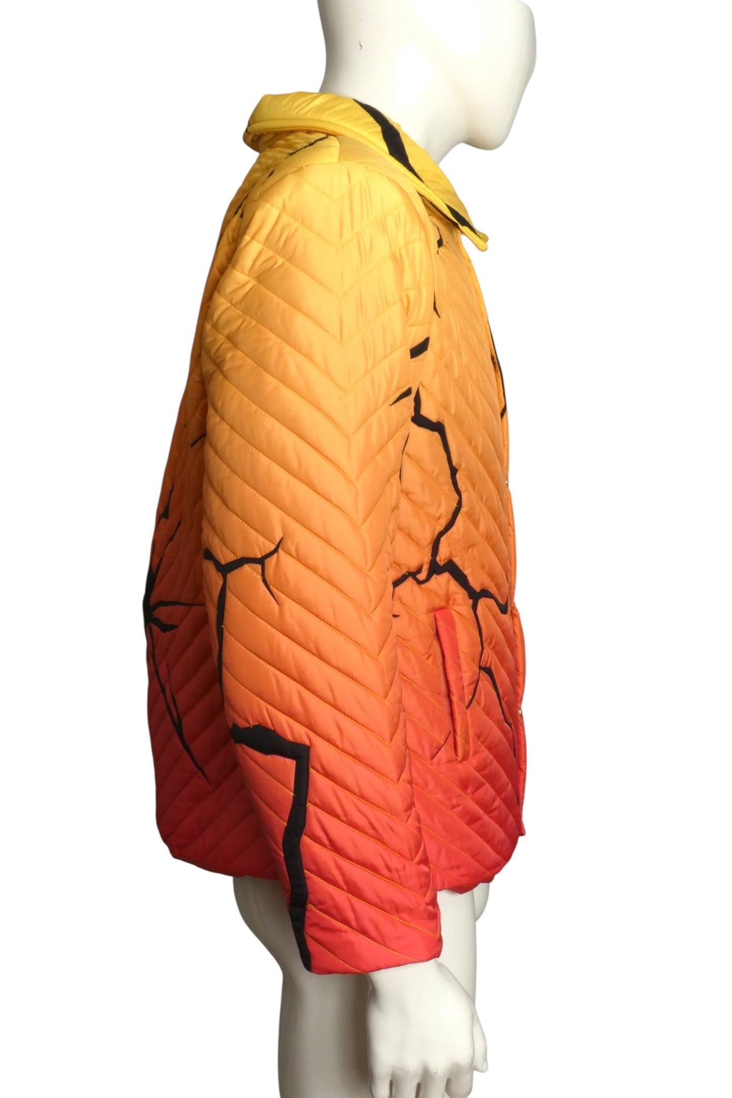 GUCCI VAULT X HOUSE OF ERRORS- 2023 Cracked Glass Jacket, Size XL