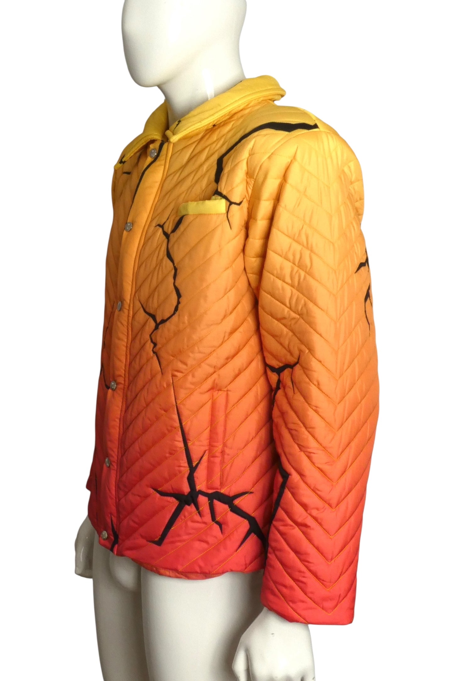 GUCCI VAULT X HOUSE OF ERRORS- 2023 Cracked Glass Jacket, Size XL
